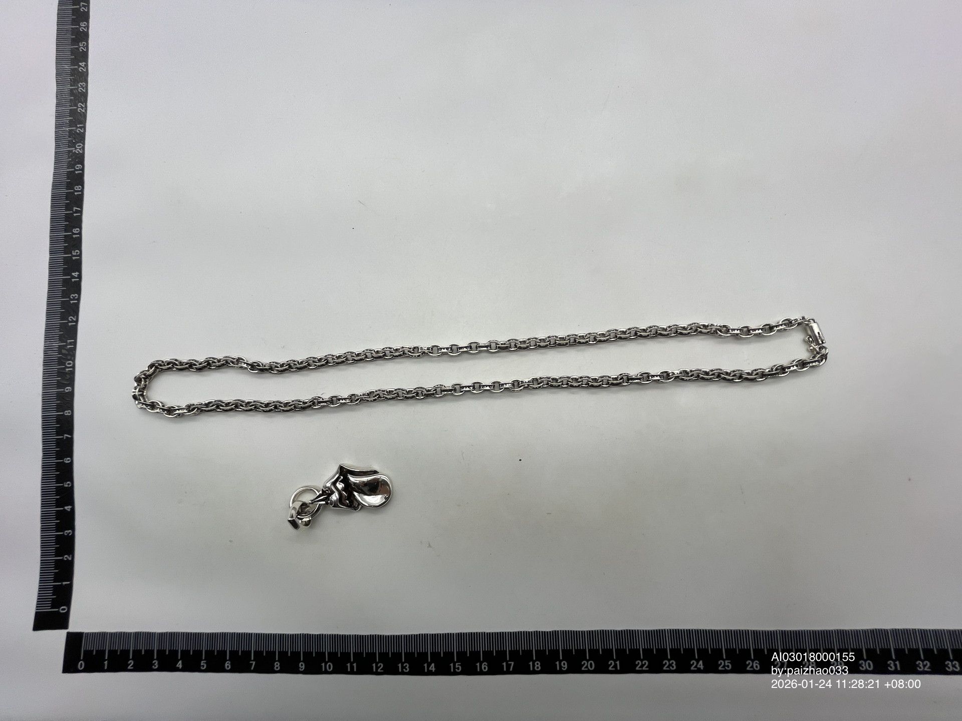 QC Photo - Chrome Hearts Chain + Pendant