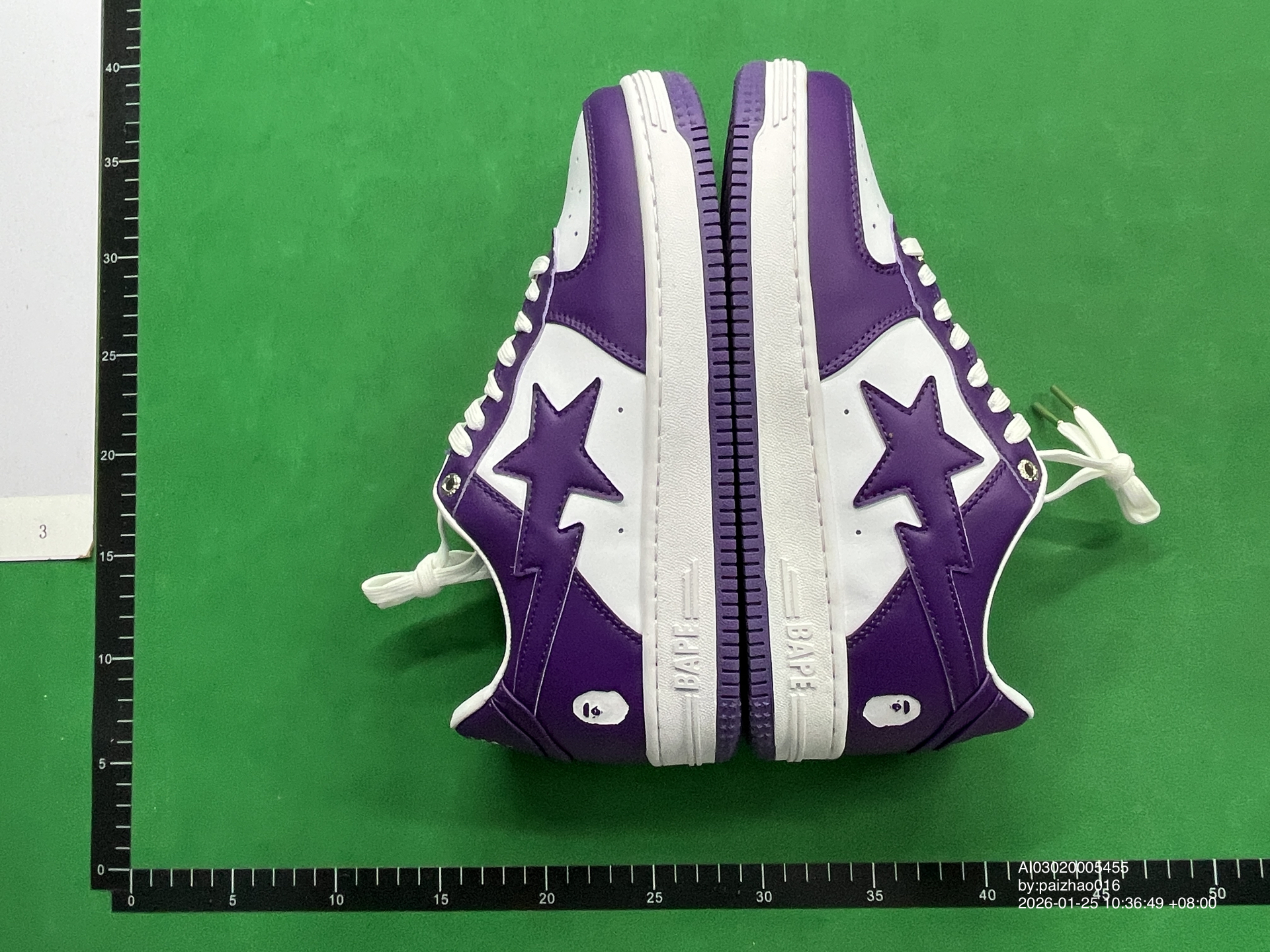 QC Photo - A Bathing Ape Bape Sta White Purple