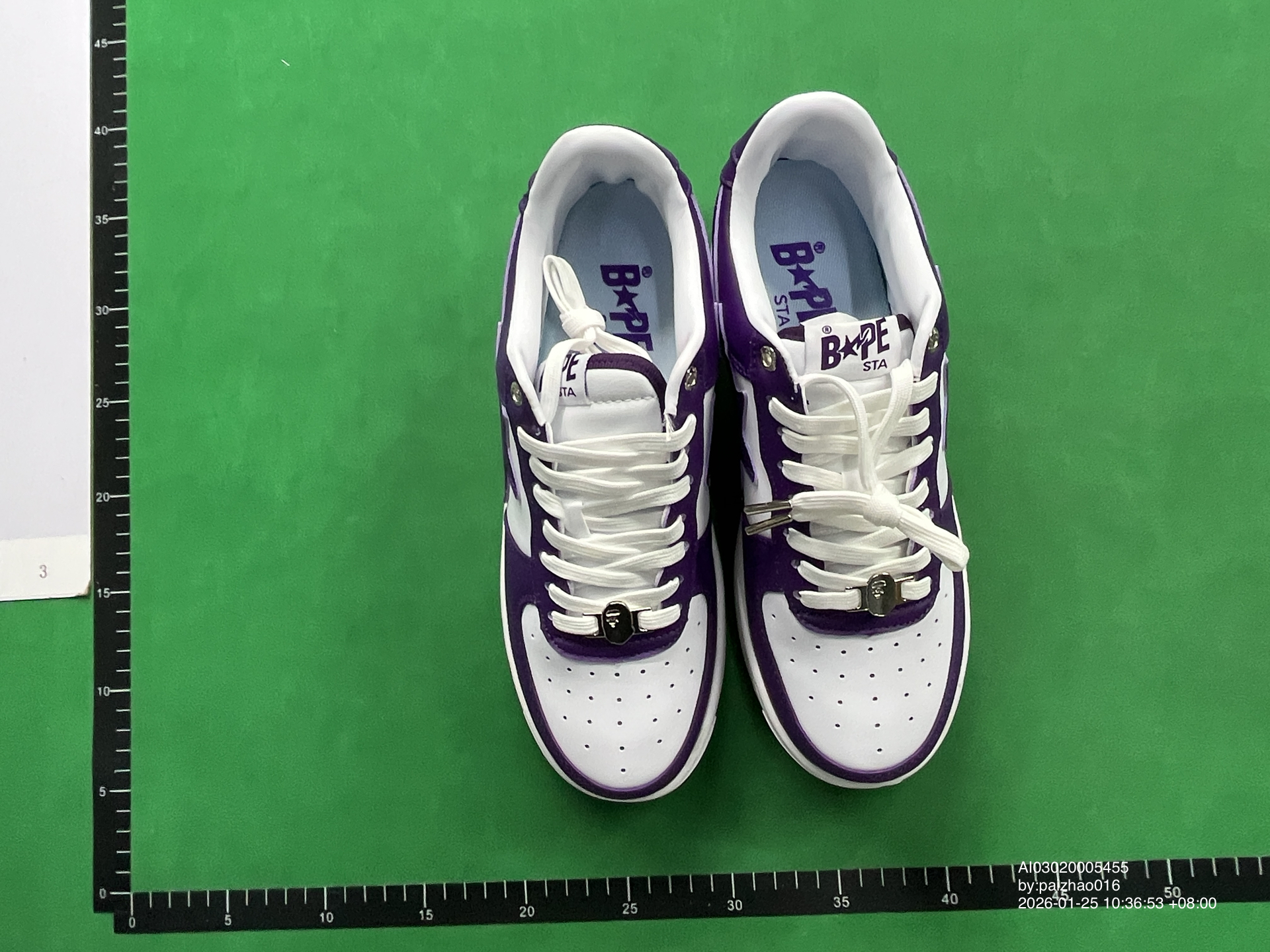 QC Photo - A Bathing Ape Bape Sta White Purple