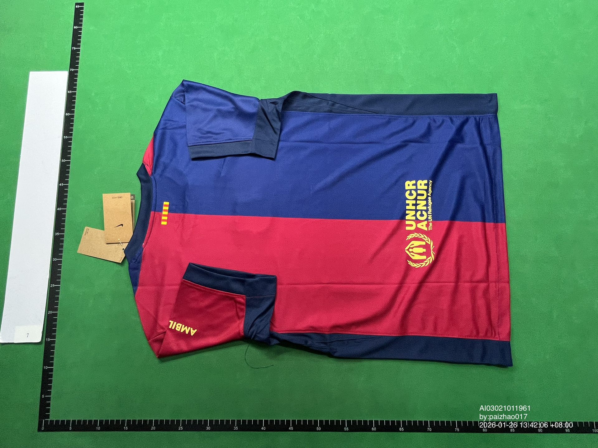QC Photo - Travis Scott x Barcelona Home Jersey