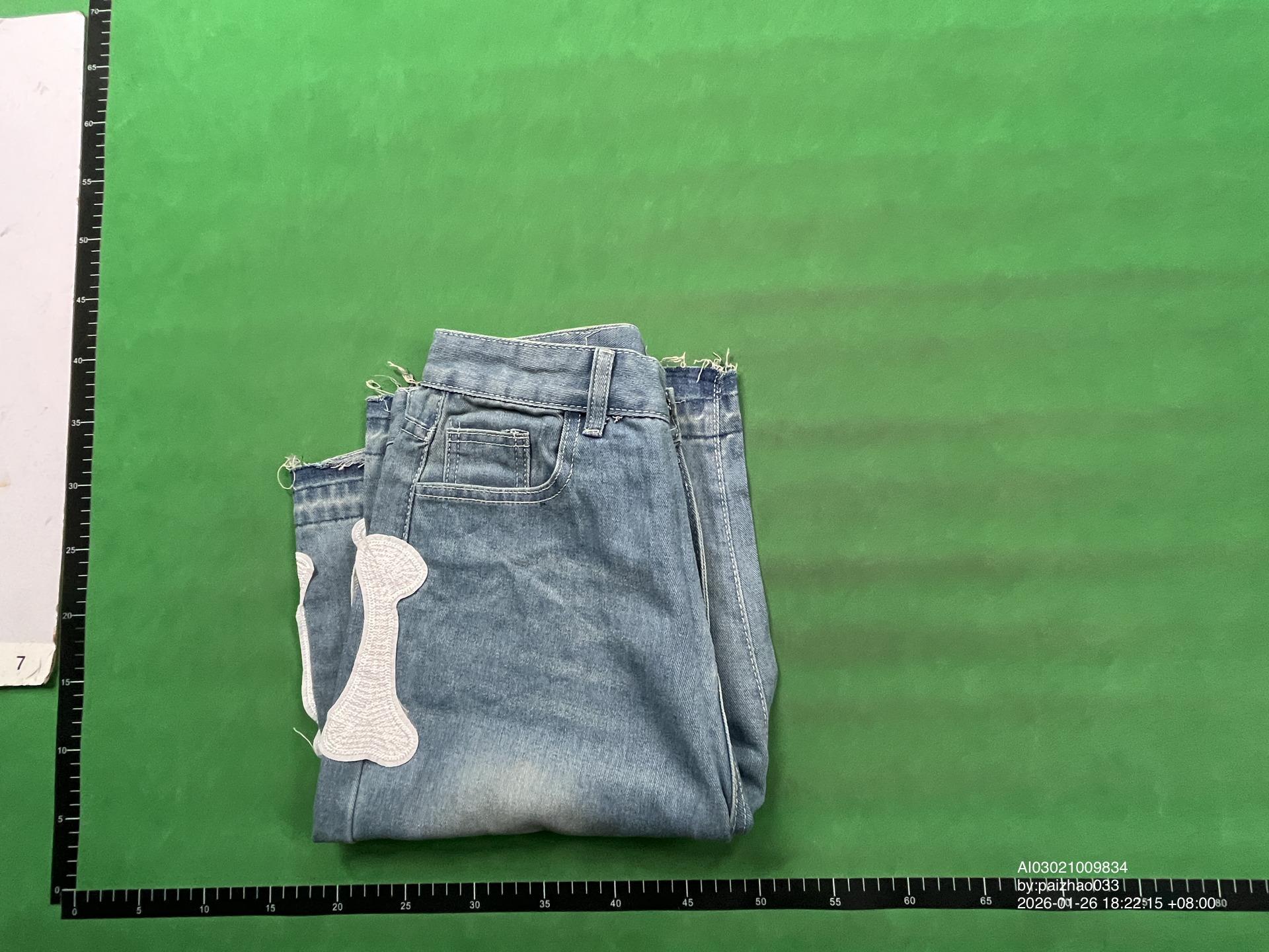 QC Photo - Kapital Skeleton Denim Shorts