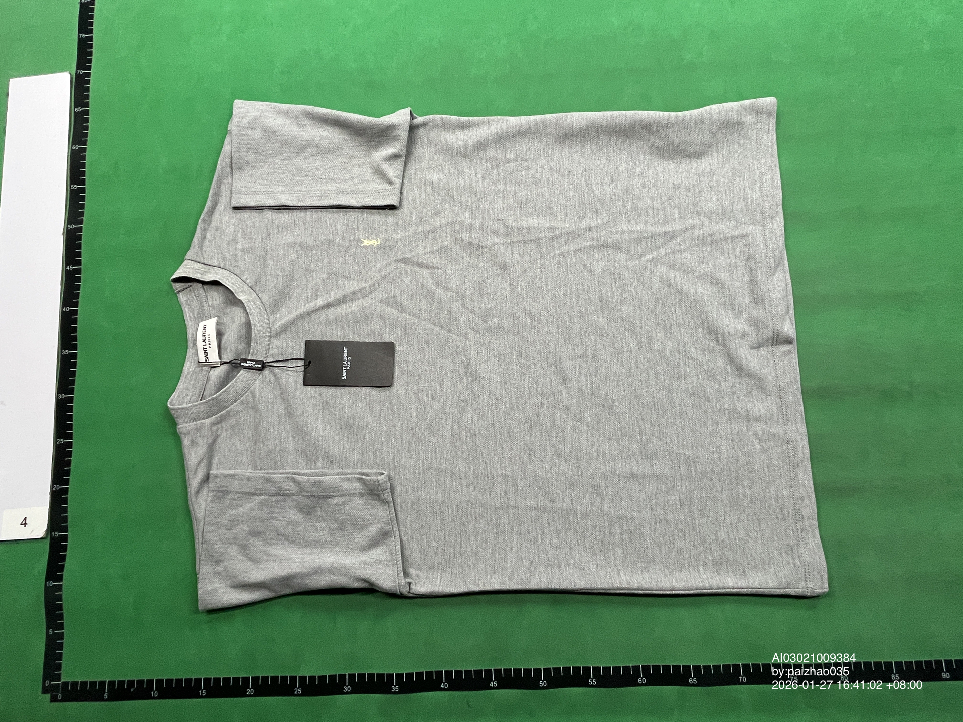 QC Photo - Saint Laurent Cassandre Small Logo Tee (2 Variants)