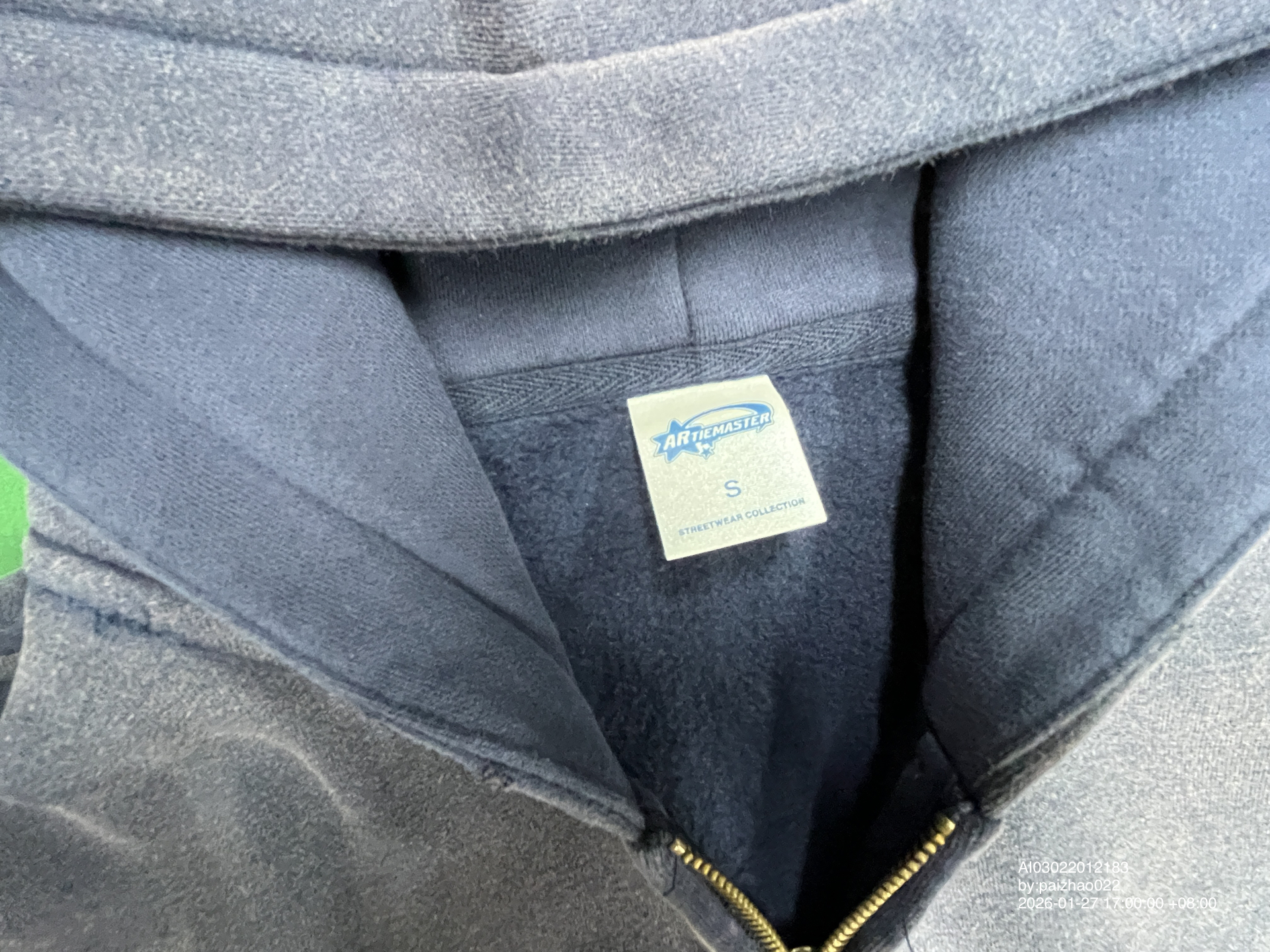 QC Photo - Unbranded Blank Washed Zip-Up Hoodies #2