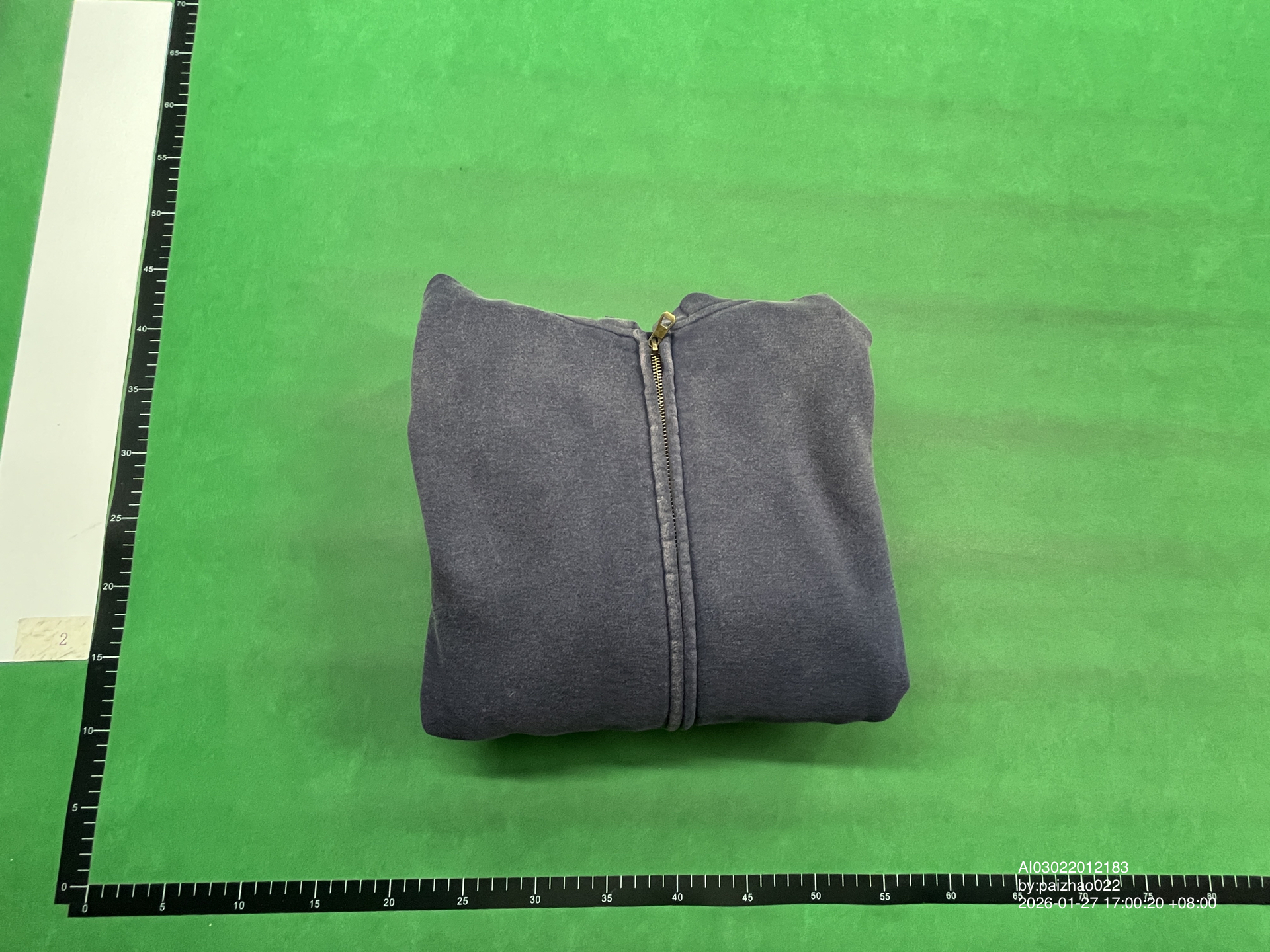 QC Photo - Unbranded Blank Washed Zip-Up Hoodies #2