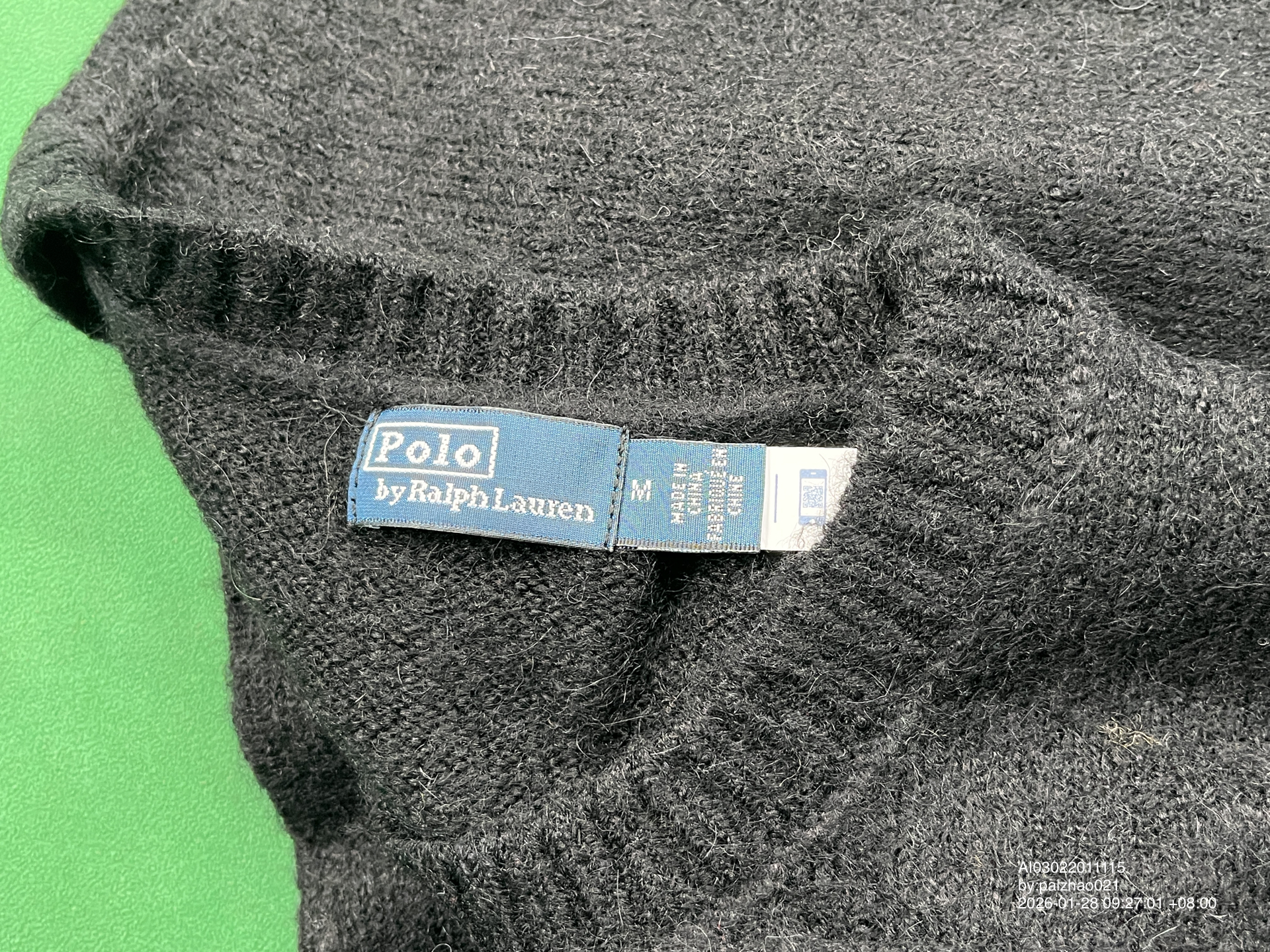 QC Photo - Polo Ralph Lauren Tuxedo Bear Wool Sweater