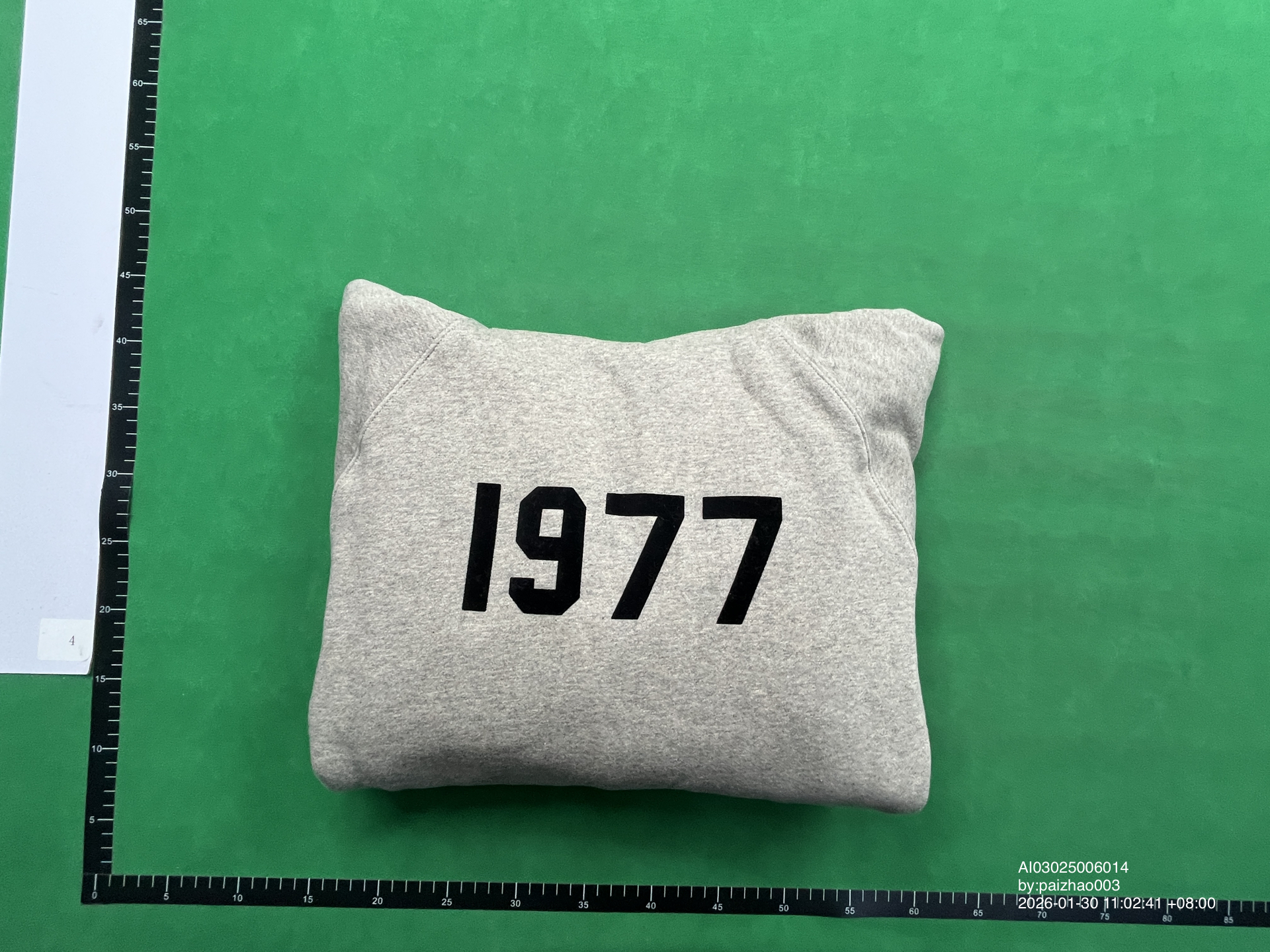 QC Photo - 1977 hooded sweatshirt
