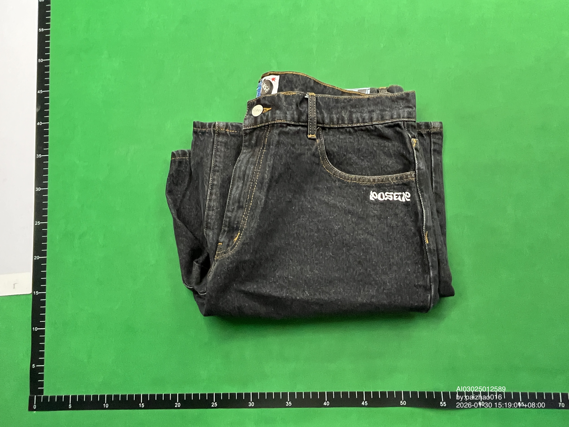QC Photo - Poser Cop and Robber Denim Shorts