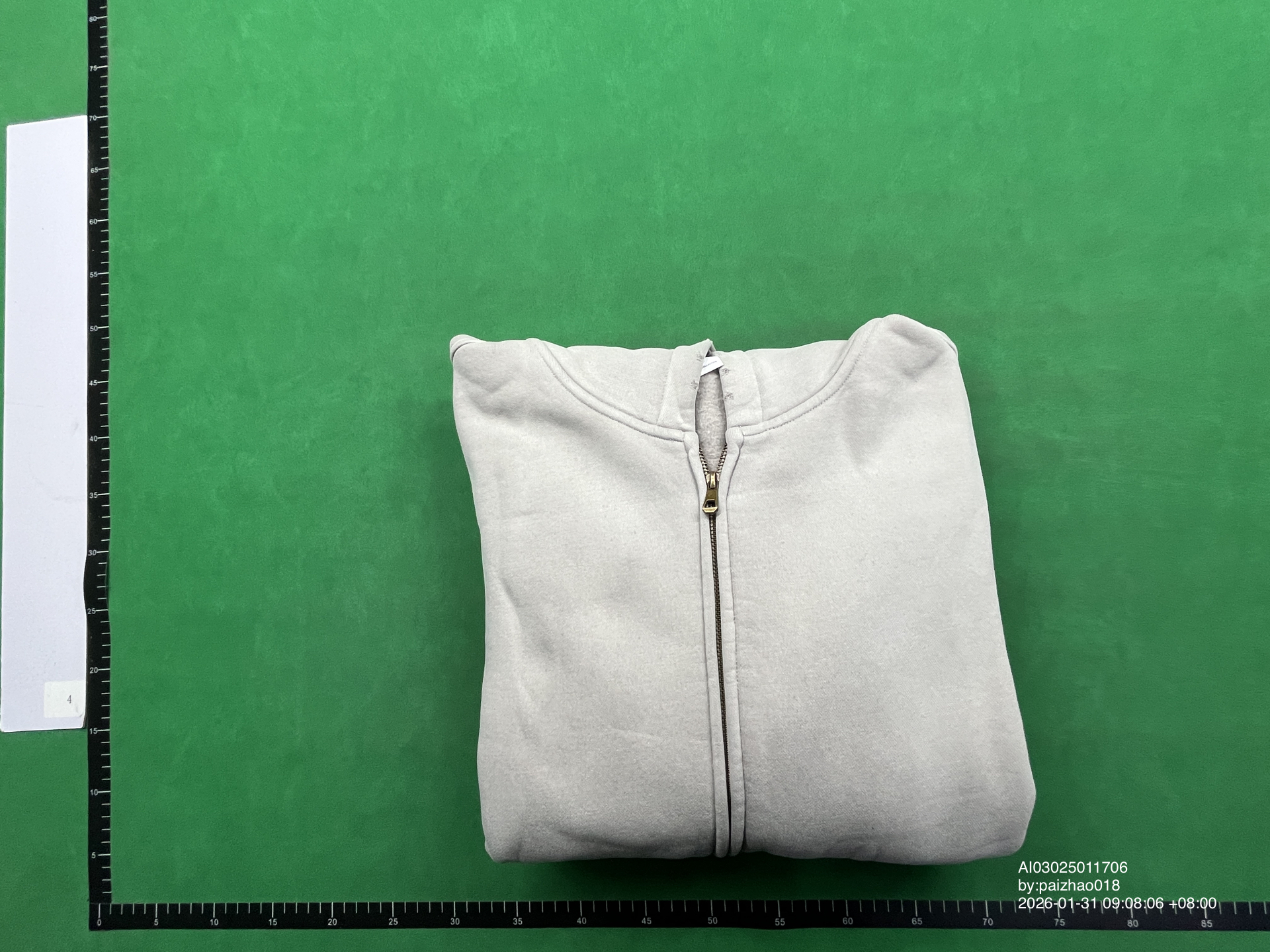 QC Photo - Unbranded Blank Washed Zip-Up Hoodies #2