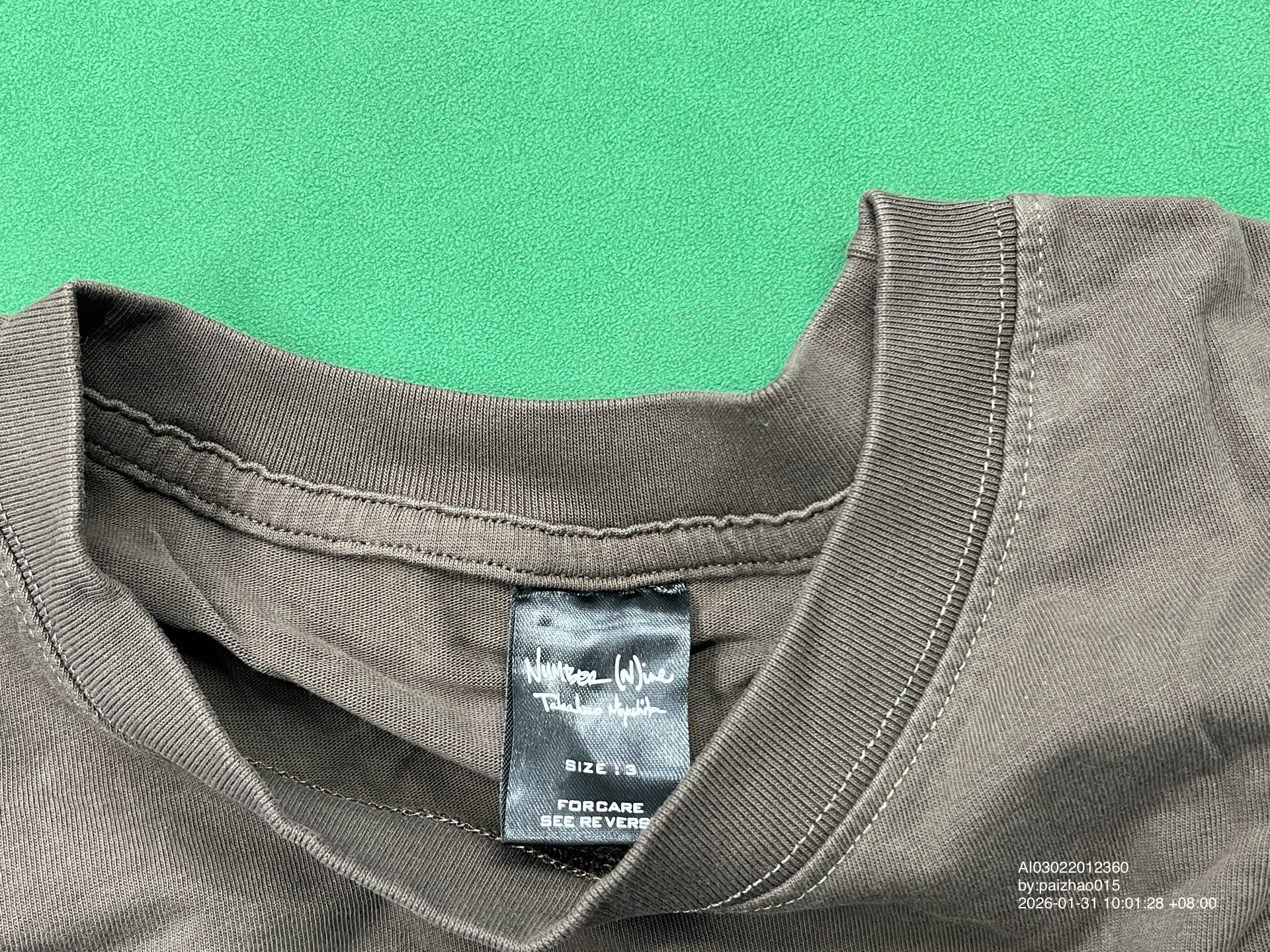 QC Photo - Number Nine Chain Tee