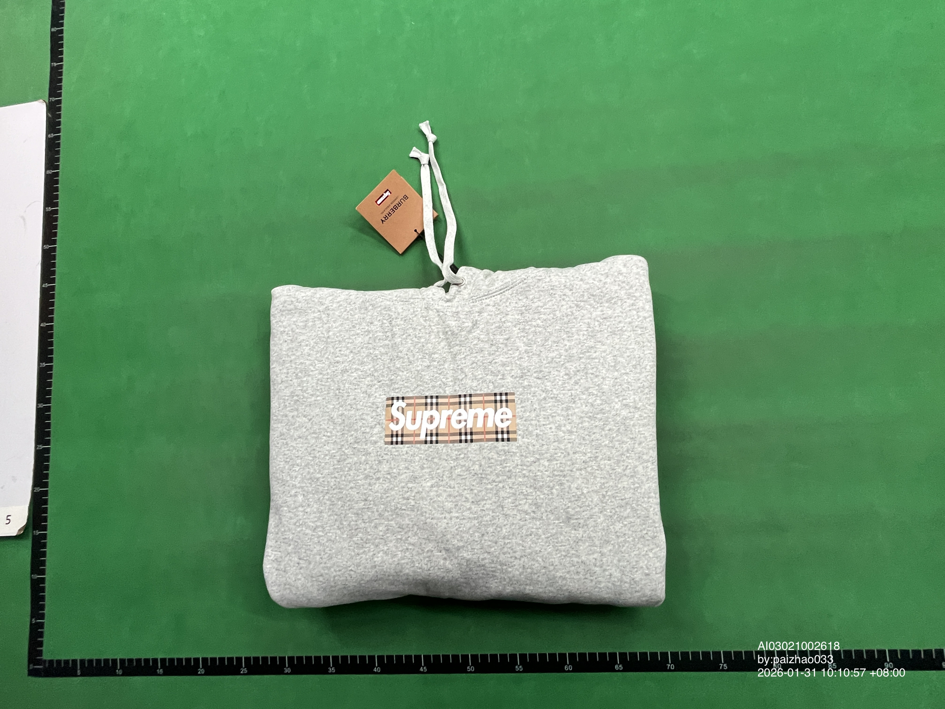 QC Photo - Supreme x Burberry Box Logo Hoodies