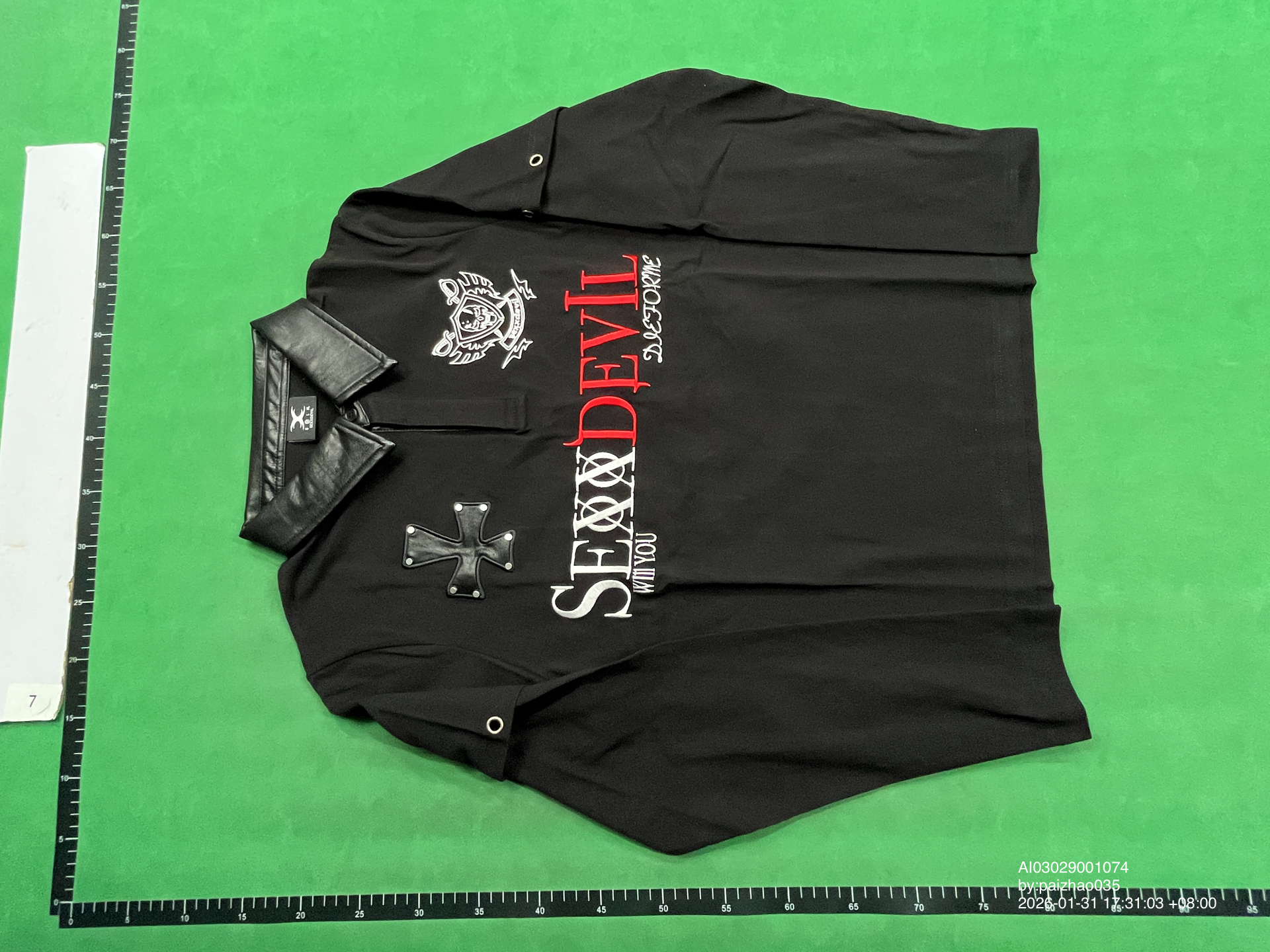 QC Photo - SexxDevil Black Longsleeve Polo