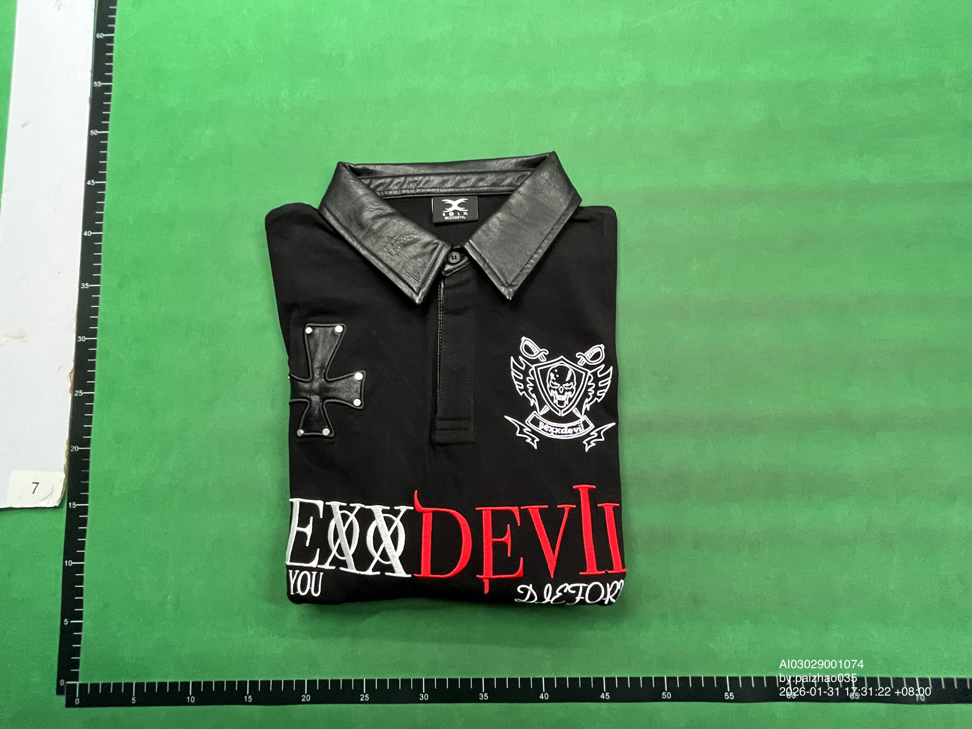 QC Photo - SexxDevil Black Longsleeve Polo