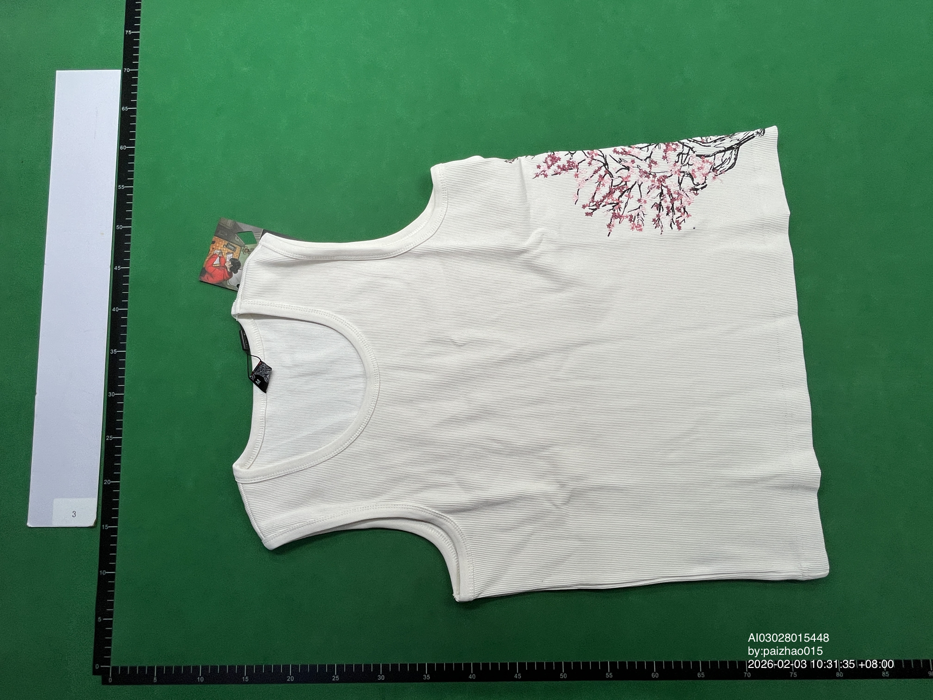 QC Photo - Derschutze Cherry Blossom Tank Top (2 Variants)