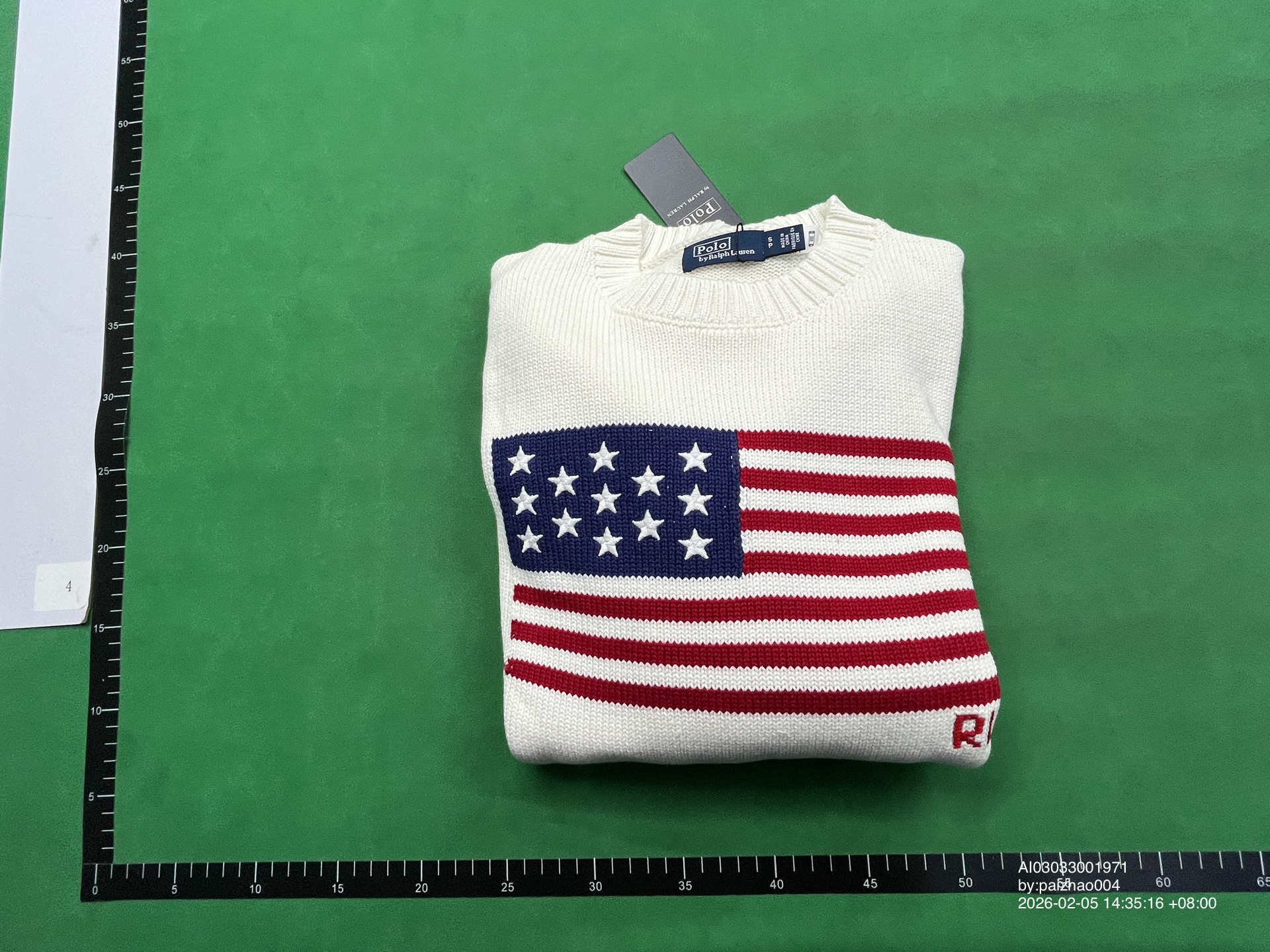 QC Photo - Polo Ralph Lauren USA Flag Sweater