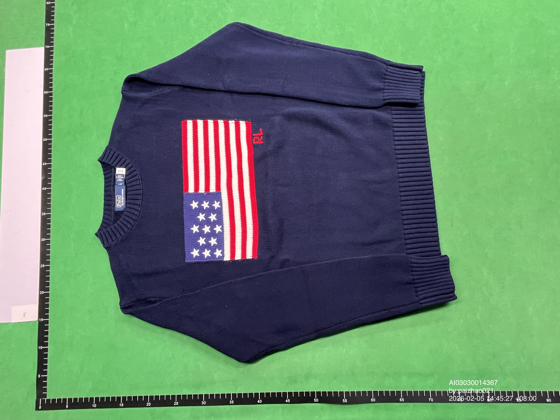 QC Photo - Polo Ralph Lauren USA Flag Sweater