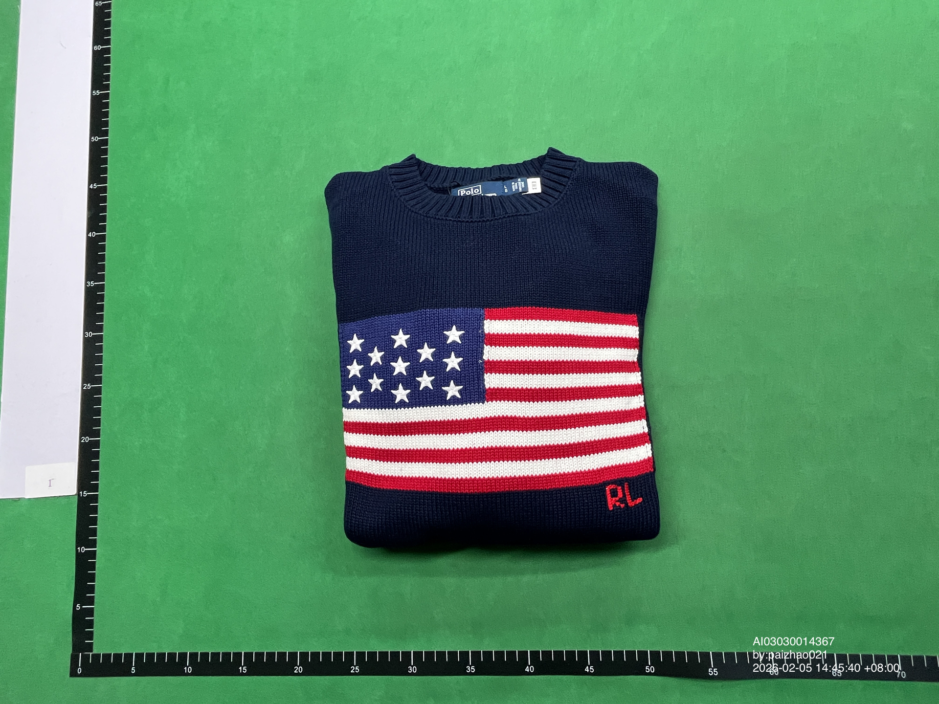 QC Photo - Polo Ralph Lauren USA Flag Sweater