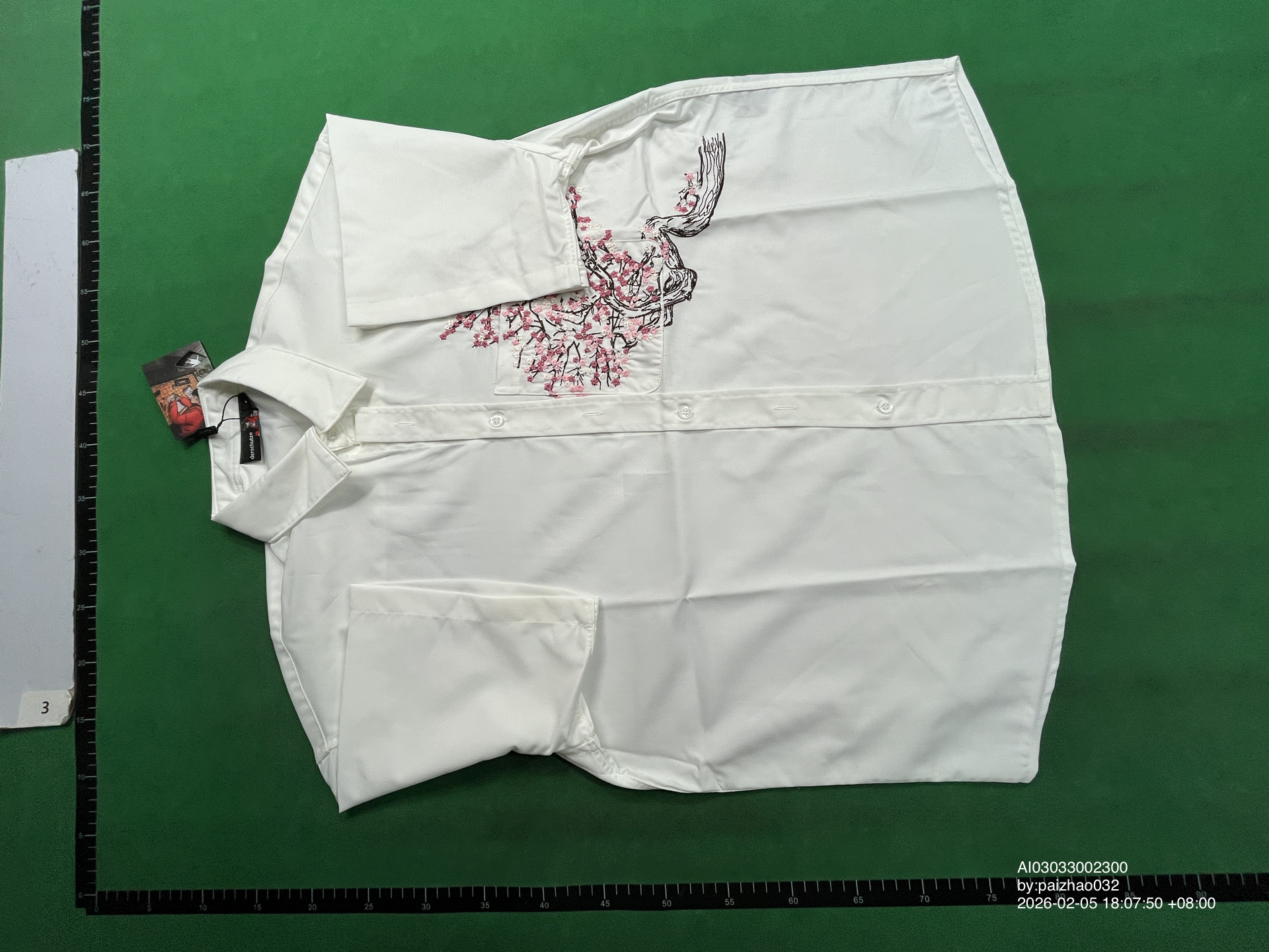 QC Photo - Derschutze Cherry Blossom Button Up Shirt