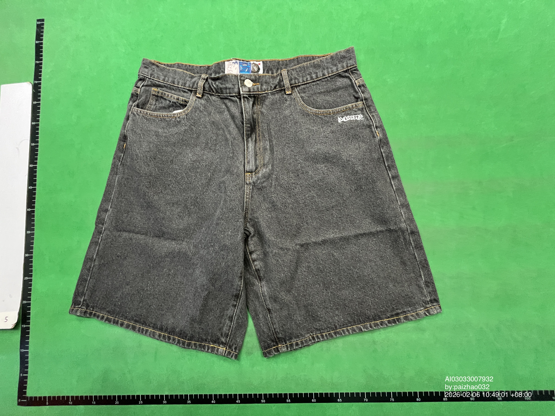 QC Photo - Poser Cop and Robber Denim Shorts