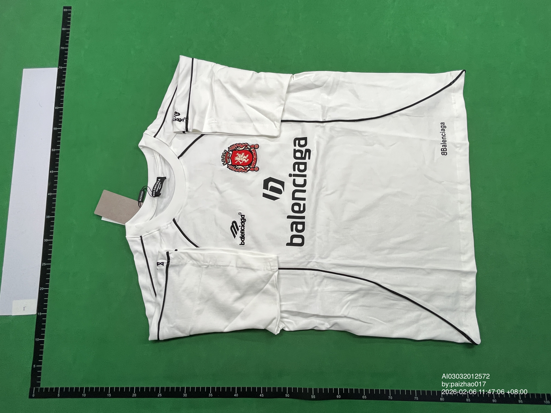 QC Photo - Balenciaga Football Jersey Neon Green