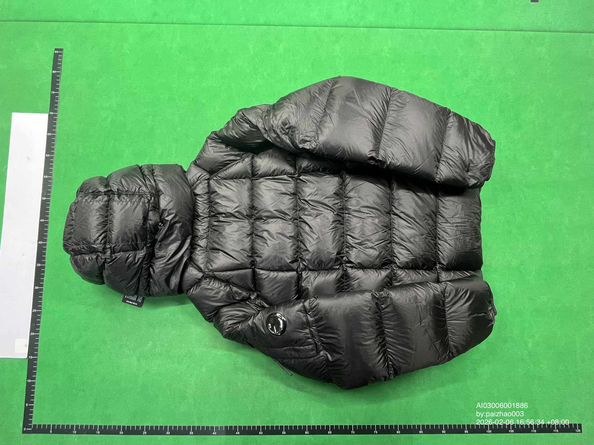 QC Photo - C.P Company Puffer Jacket Green