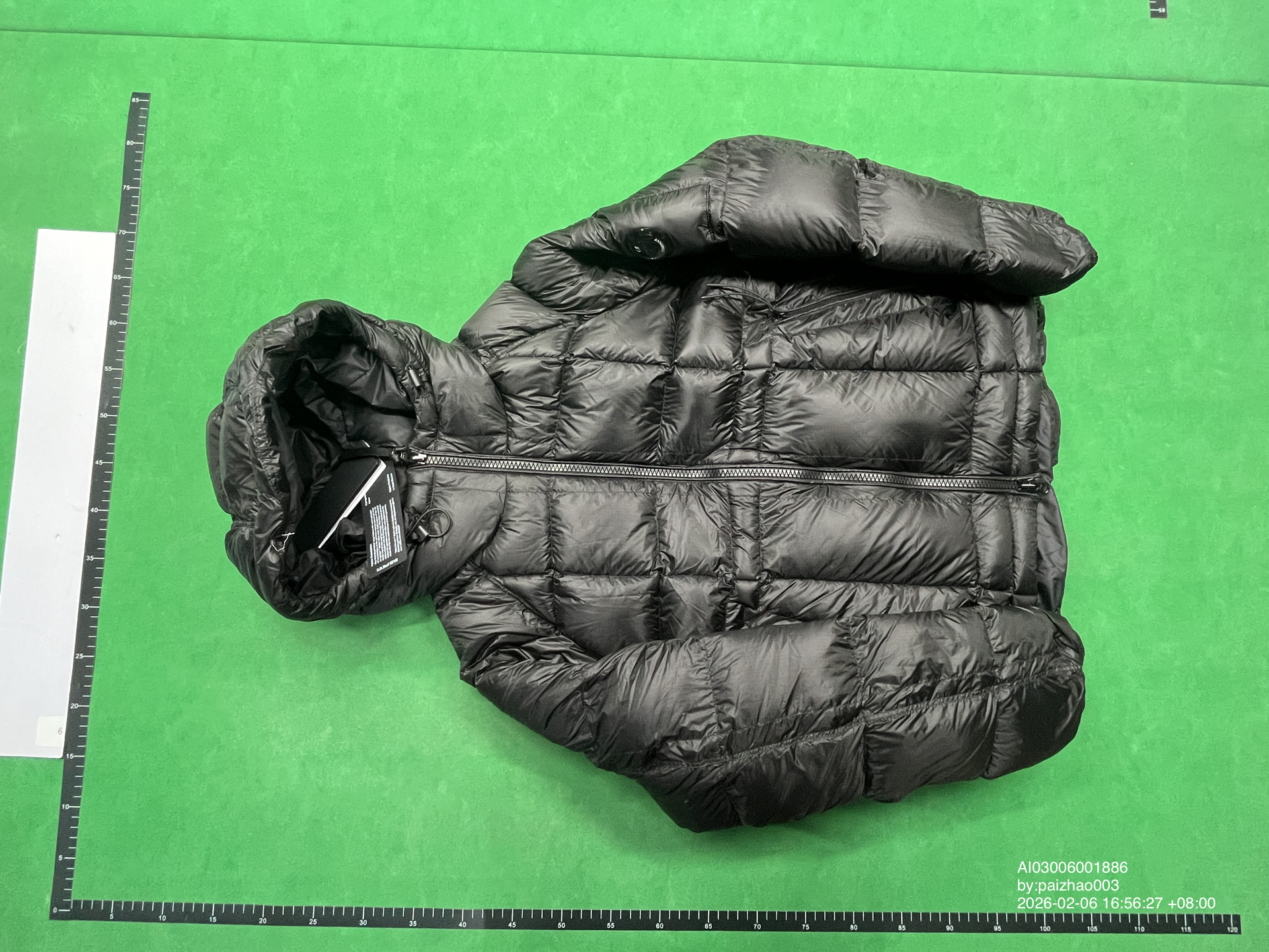 QC Photo - C.P Company Puffer Jacket Green