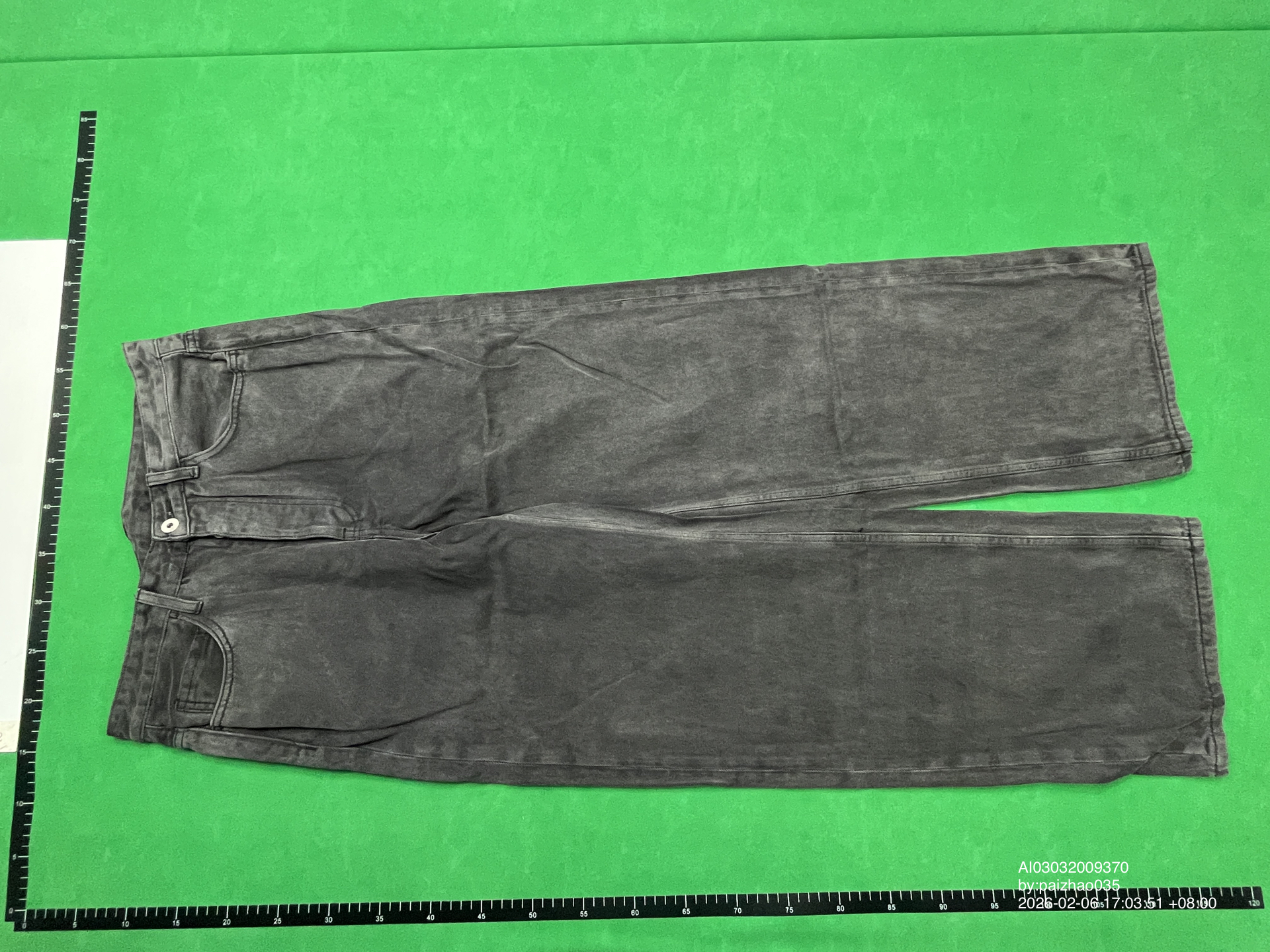 QC Photo - Vuja De 009 WES Grey Baggy Washed Jeans