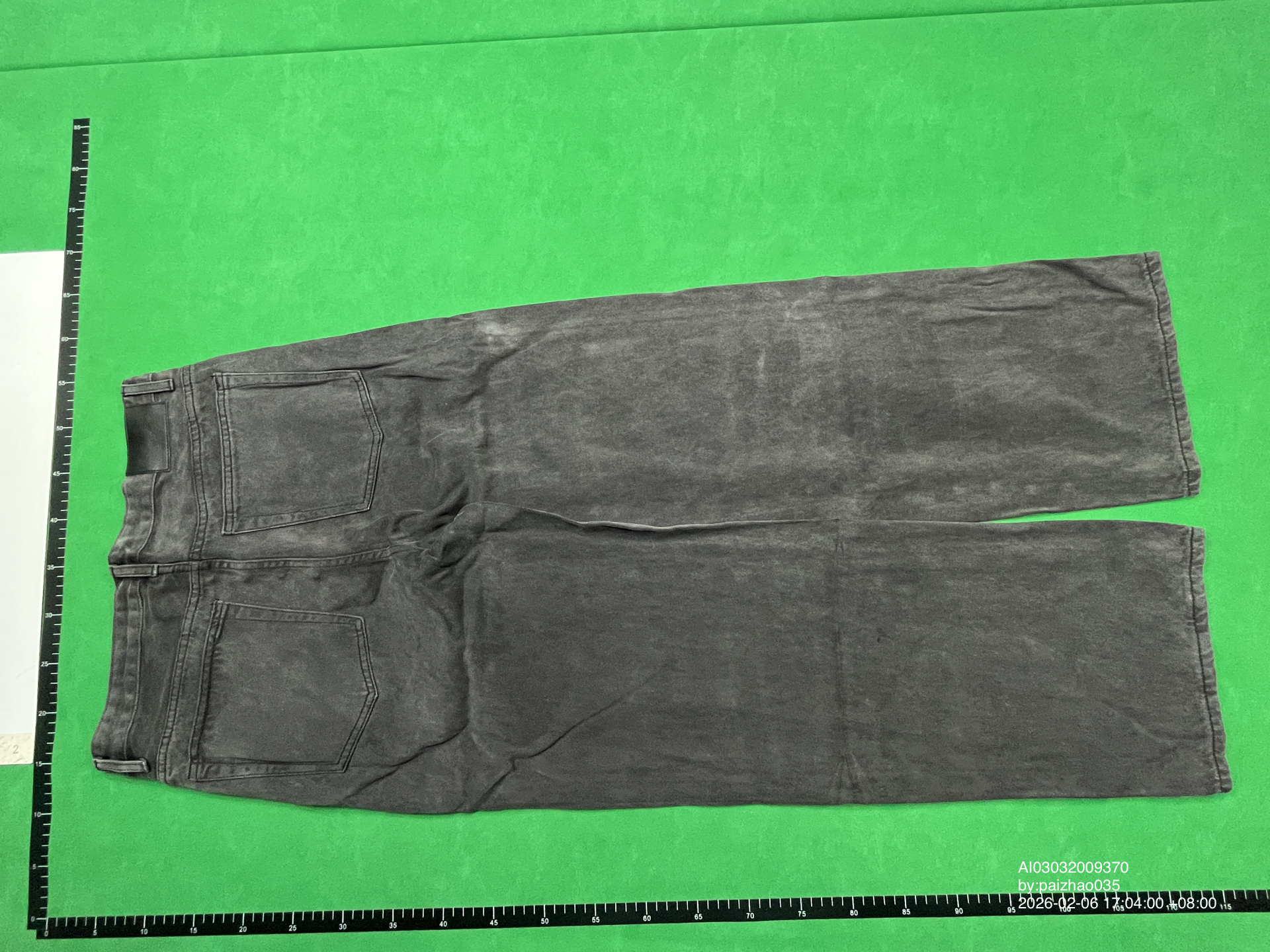 QC Photo - Vuja De 009 WES Grey Baggy Washed Jeans