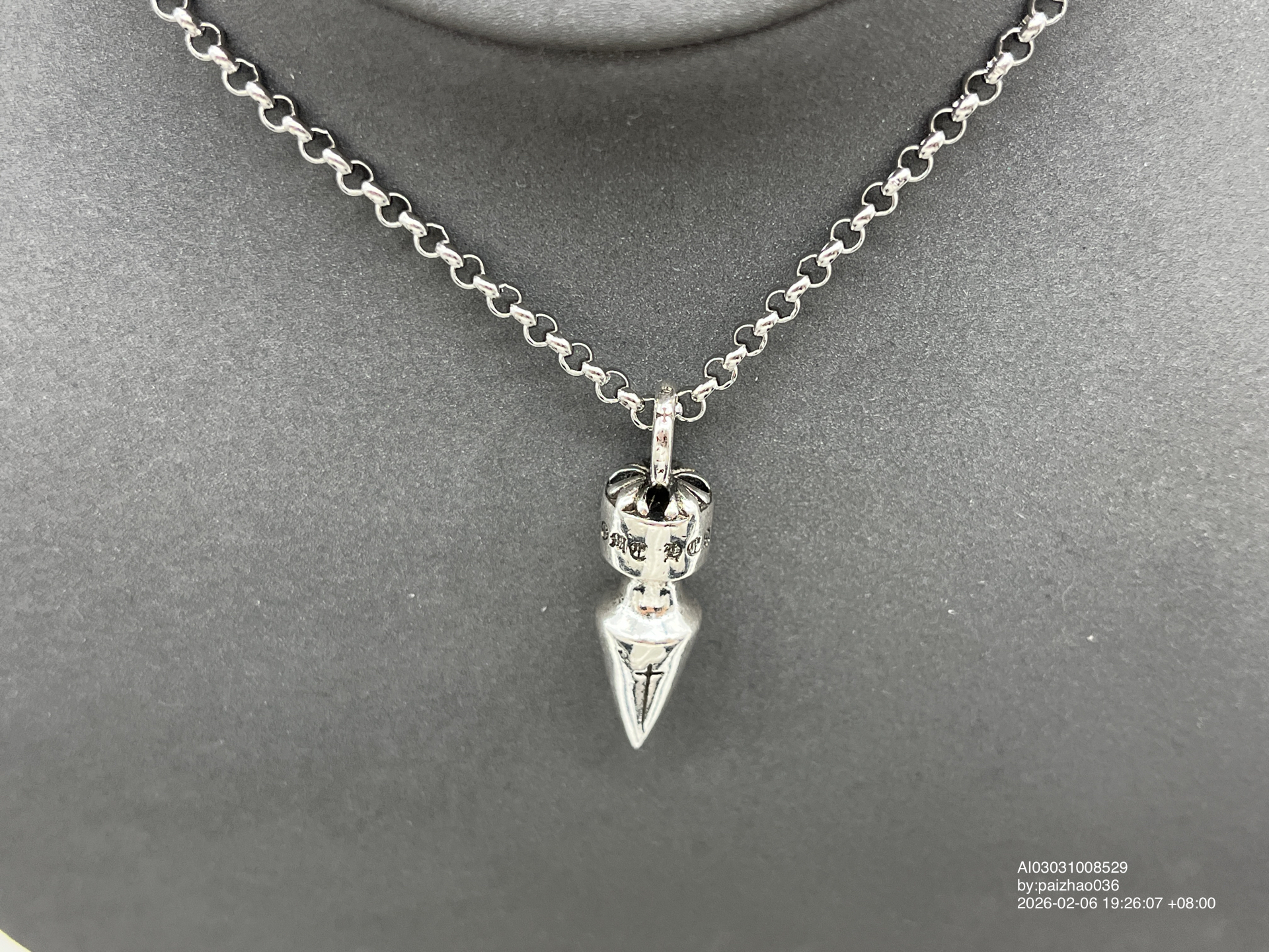 QC Photo - Chrome Hearts Bullet Necklace