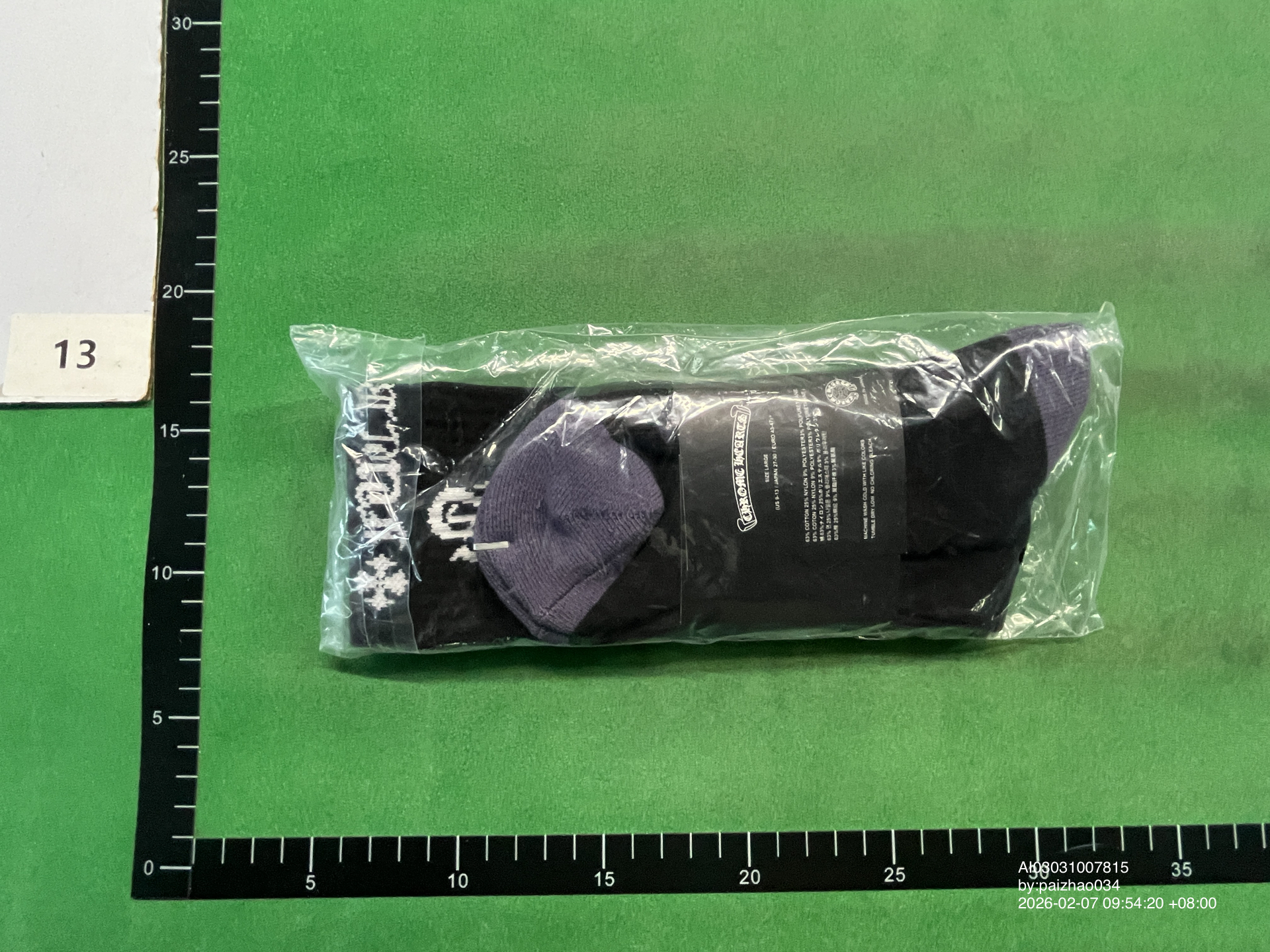 QC Photo - Chrome Hearts Socks #2