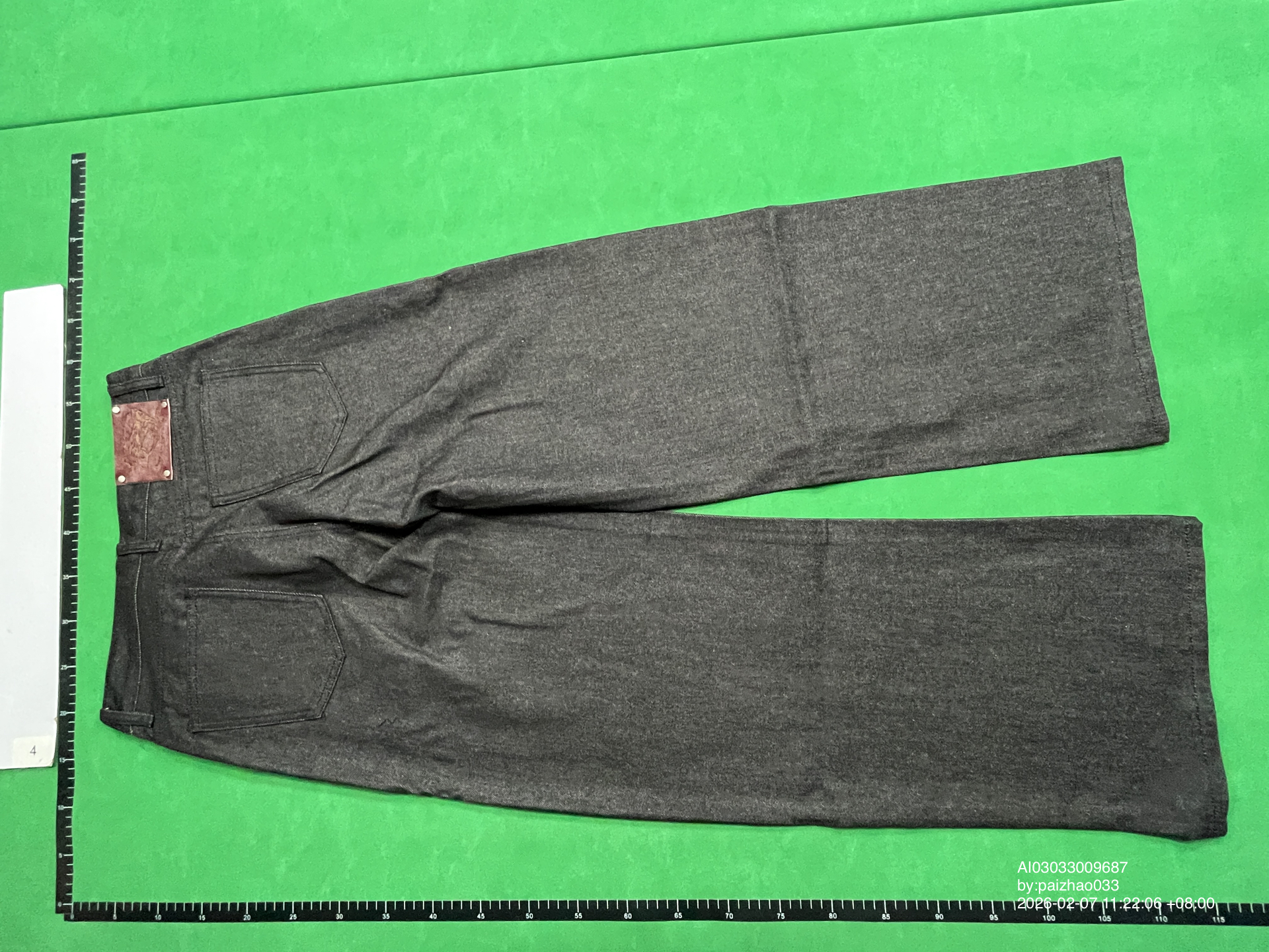 QC Photo - WANNA LAB 13oz Raw Denim Baggy Jeans