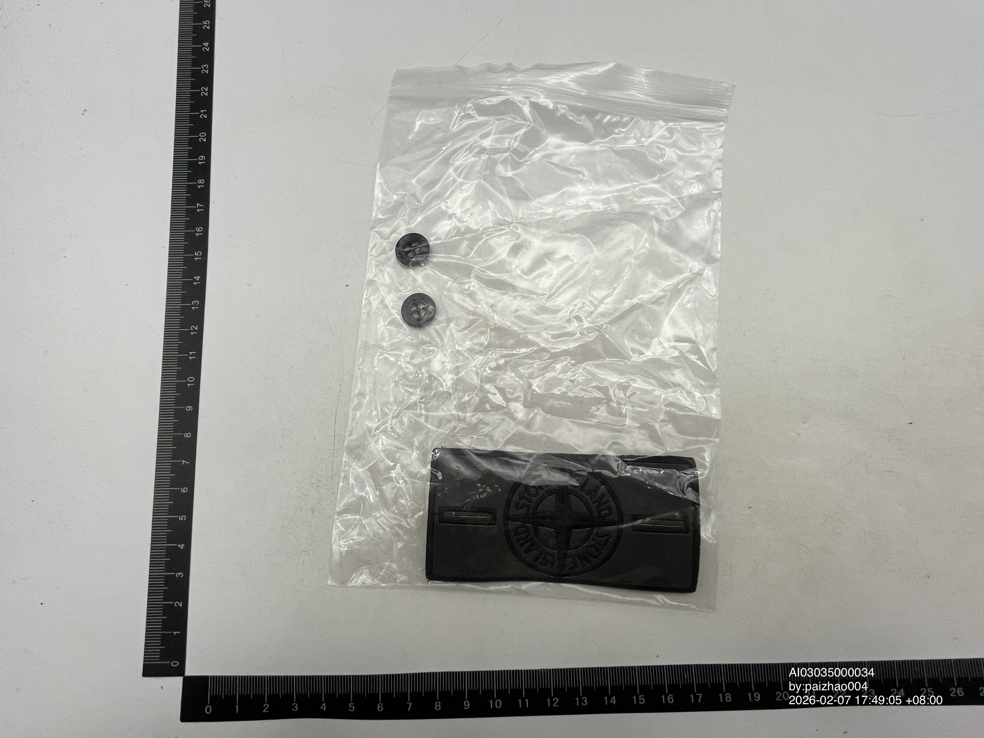 QC Photo - Heat Reactive Stone Island Badges