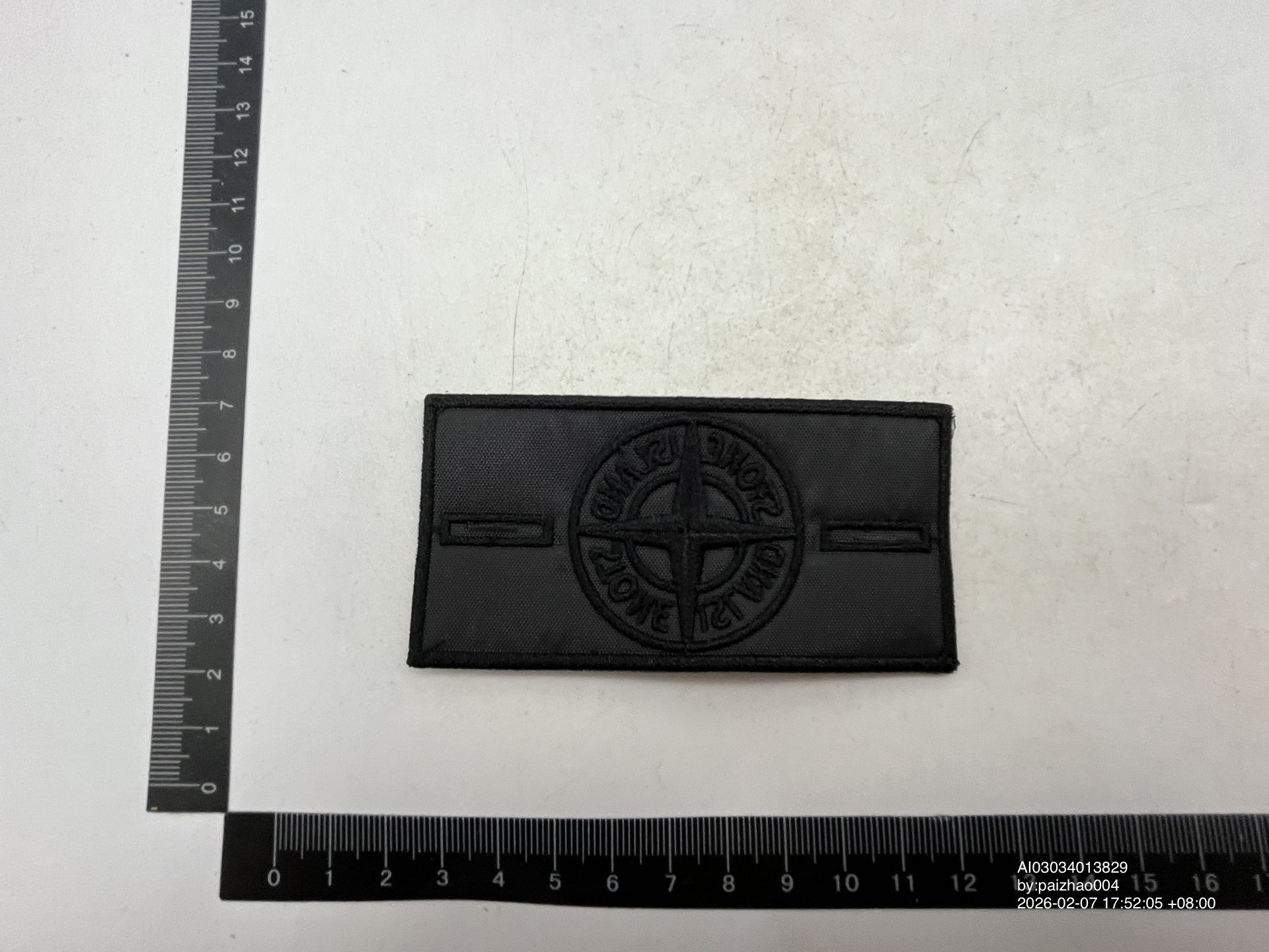 QC Photo - Glow In The Dark Stone Island Badges