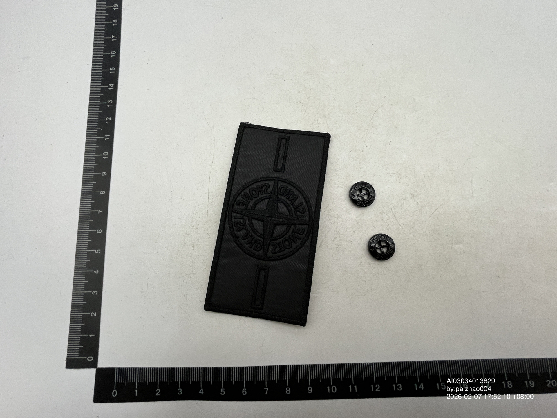 QC Photo - Glow In The Dark Stone Island Badges