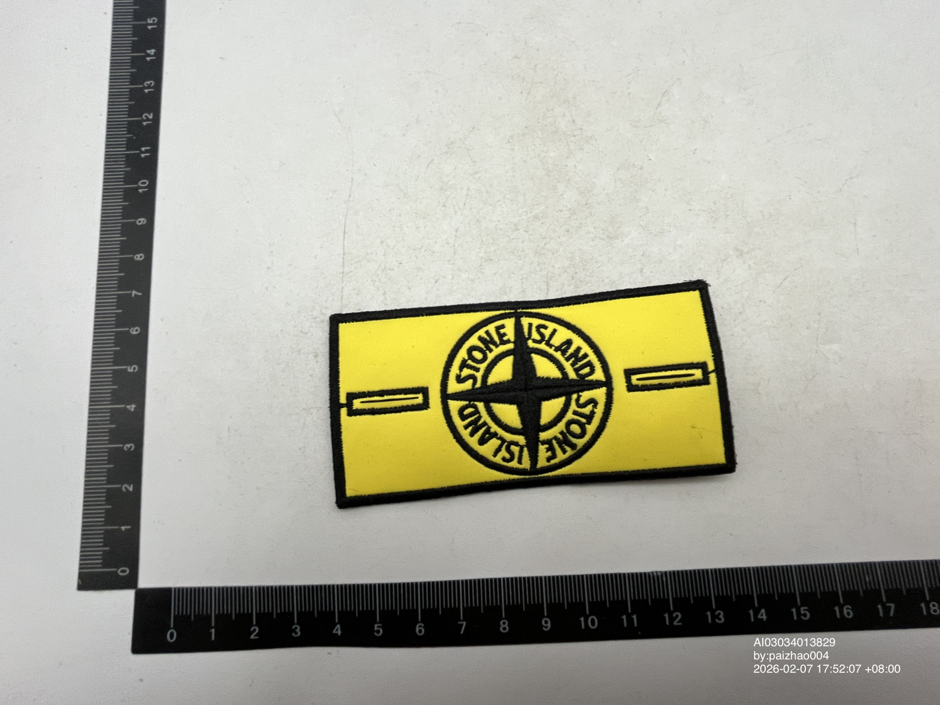 QC Photo - Glow In The Dark Stone Island Badges
