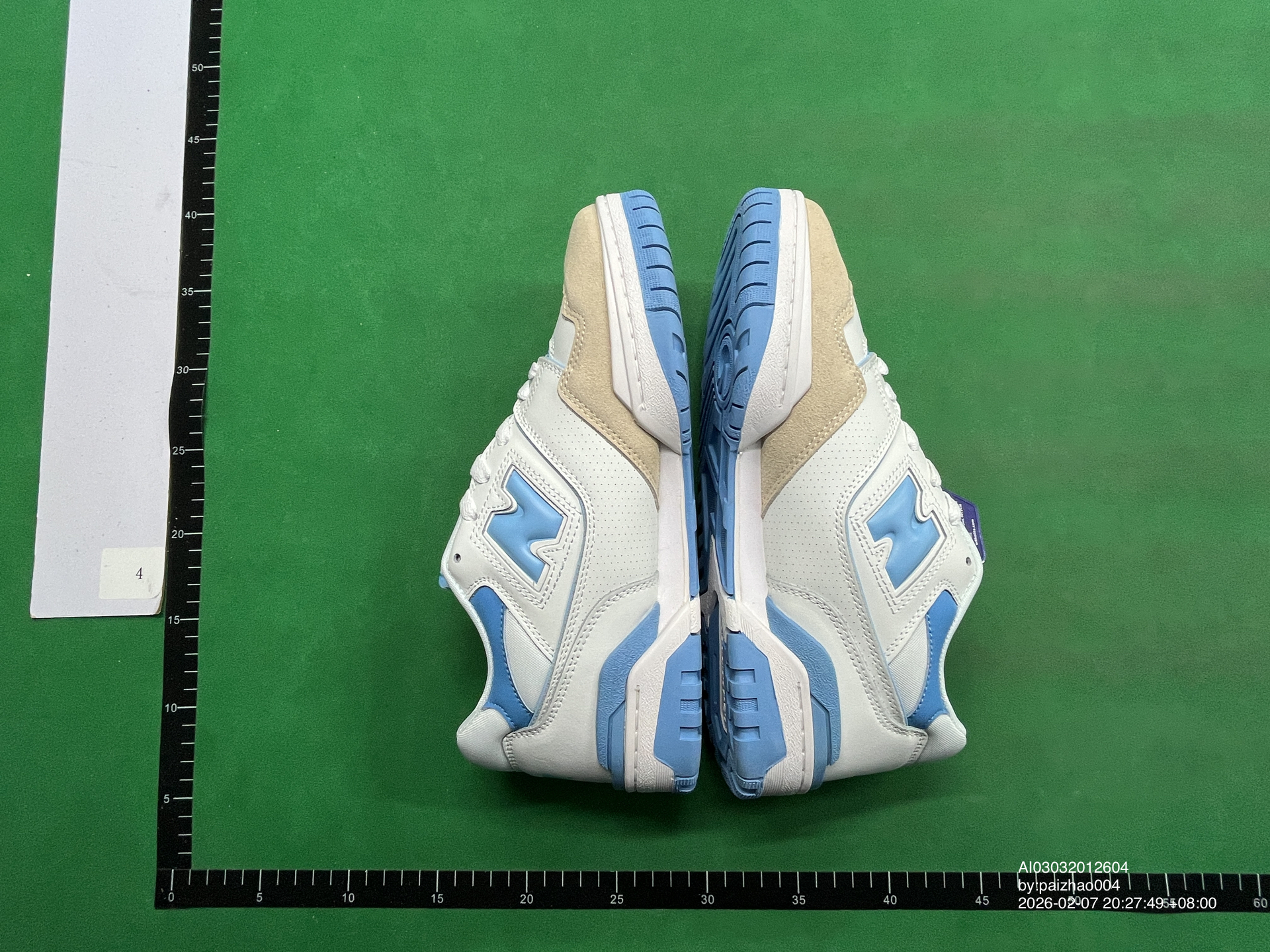QC Photo - New Balance 550 UNC White University Blue