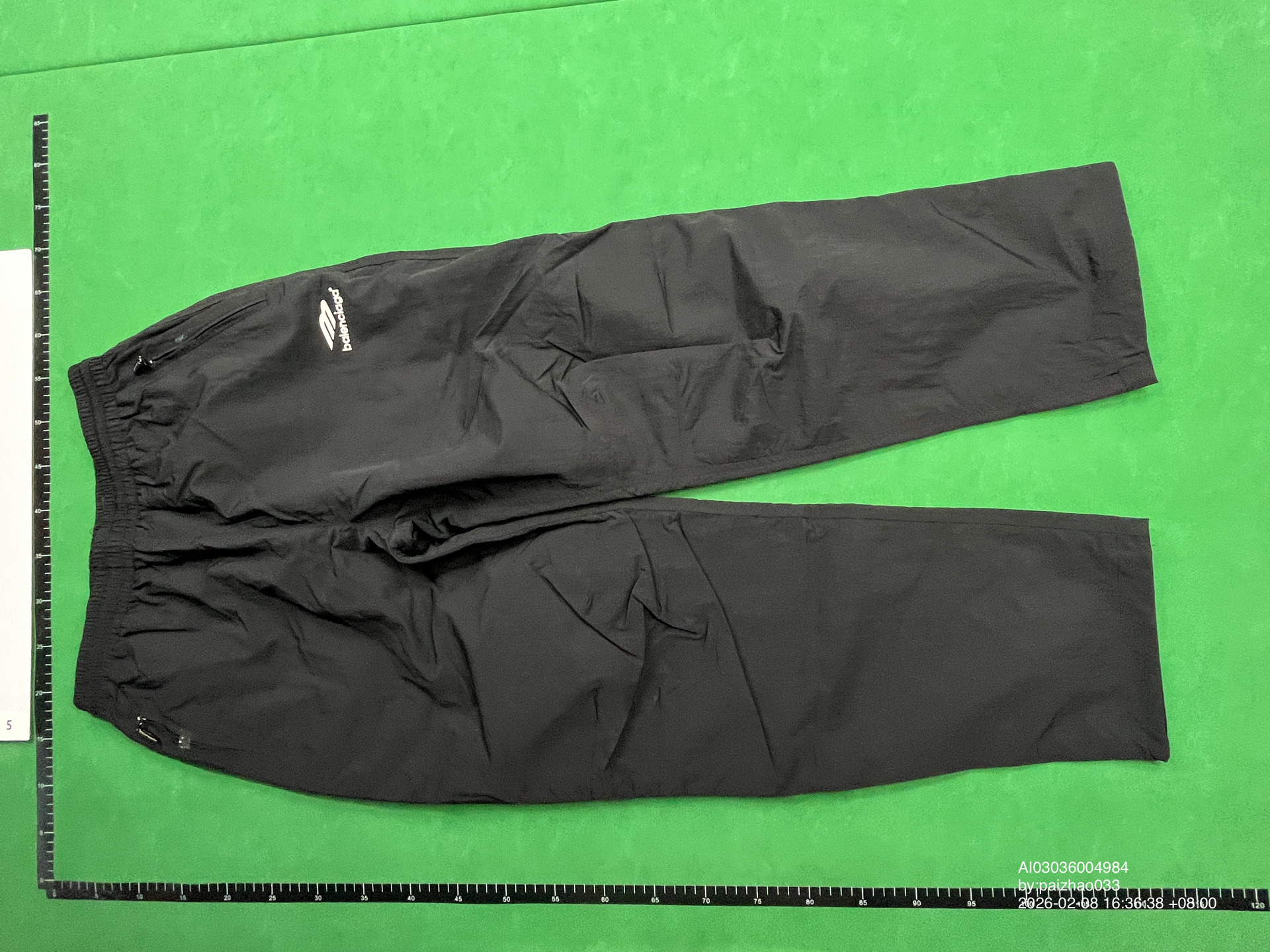 QC Photo - Balenciaga 3B Nylon Tracksuit Pants