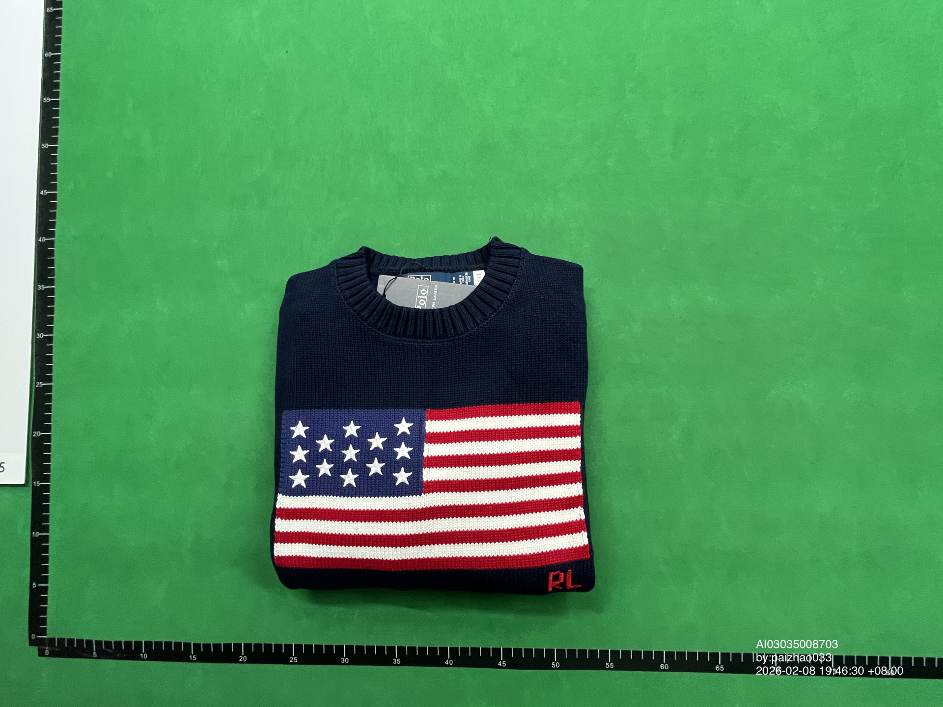 QC Photo - Polo Ralph Lauren USA Flag Sweater