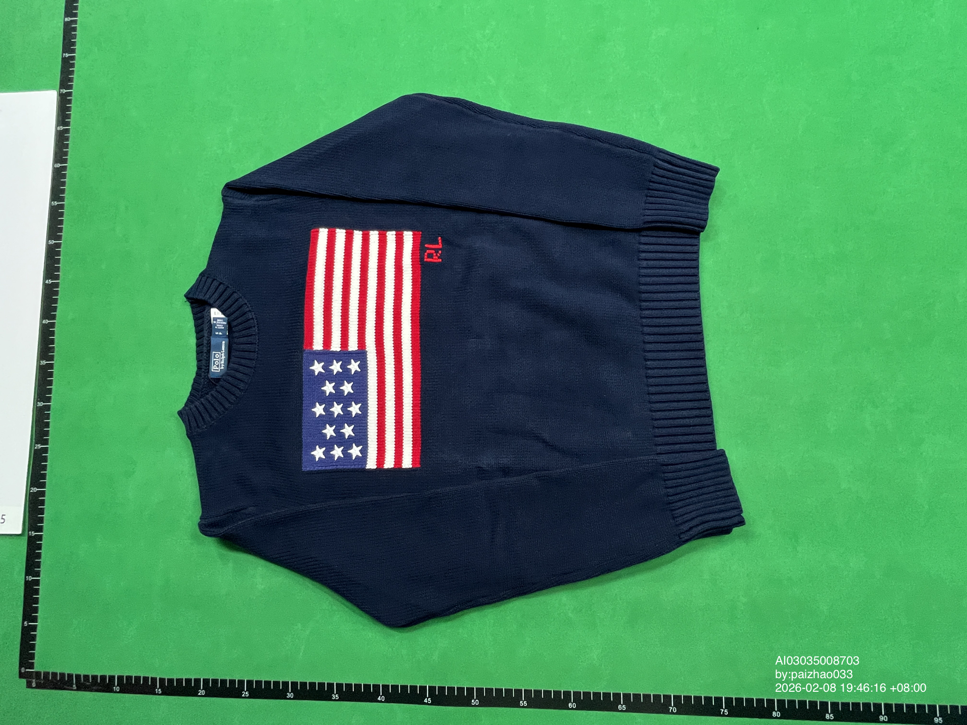 QC Photo - Polo Ralph Lauren USA Flag Sweater