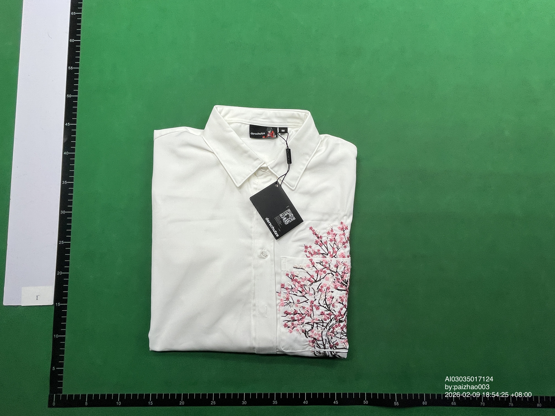 QC Photo - Derschutze Cherry Blossom Button Up Shirt