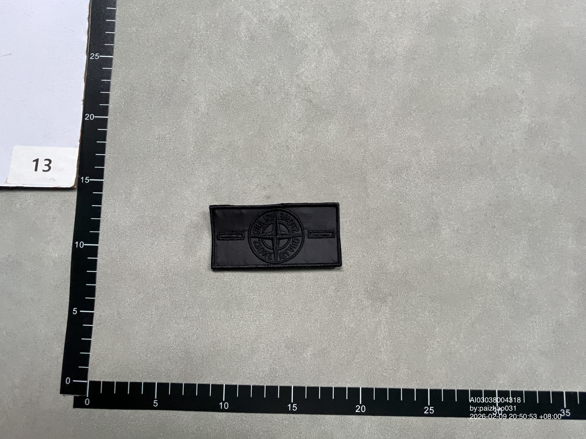QC Photo - Heat Reactive Stone Island Badges