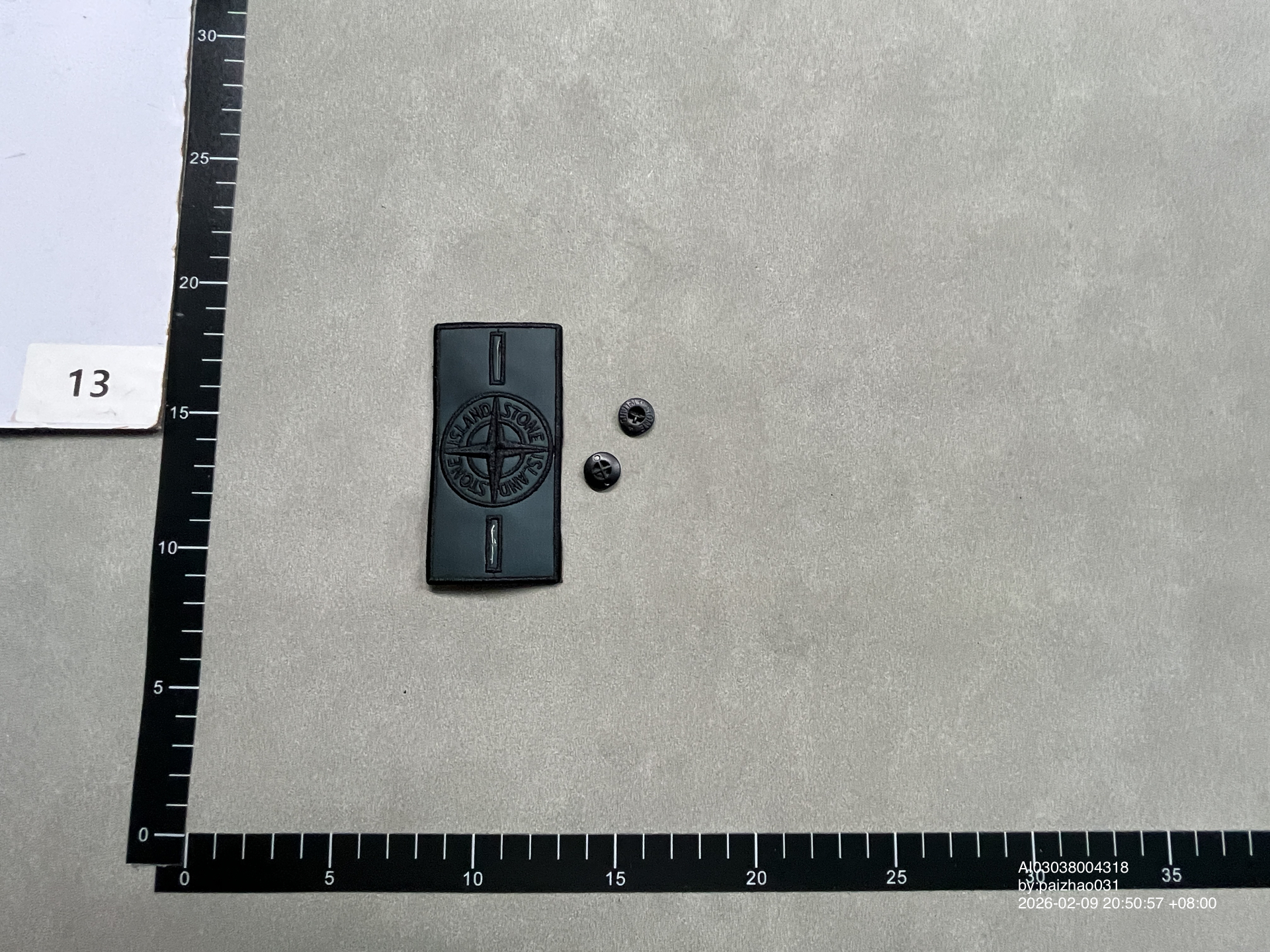 QC Photo - Heat Reactive Stone Island Badges