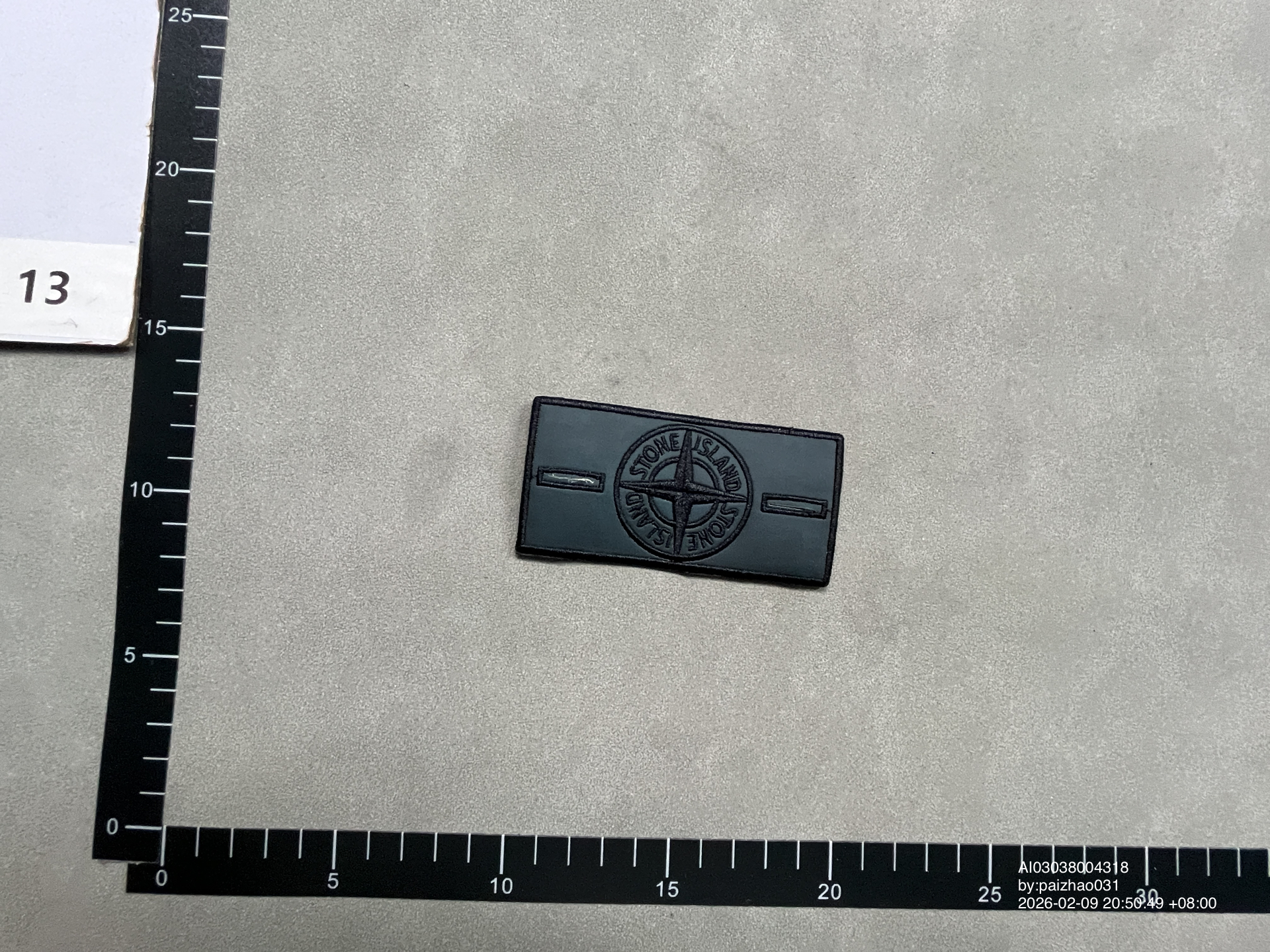 QC Photo - Heat Reactive Stone Island Badges