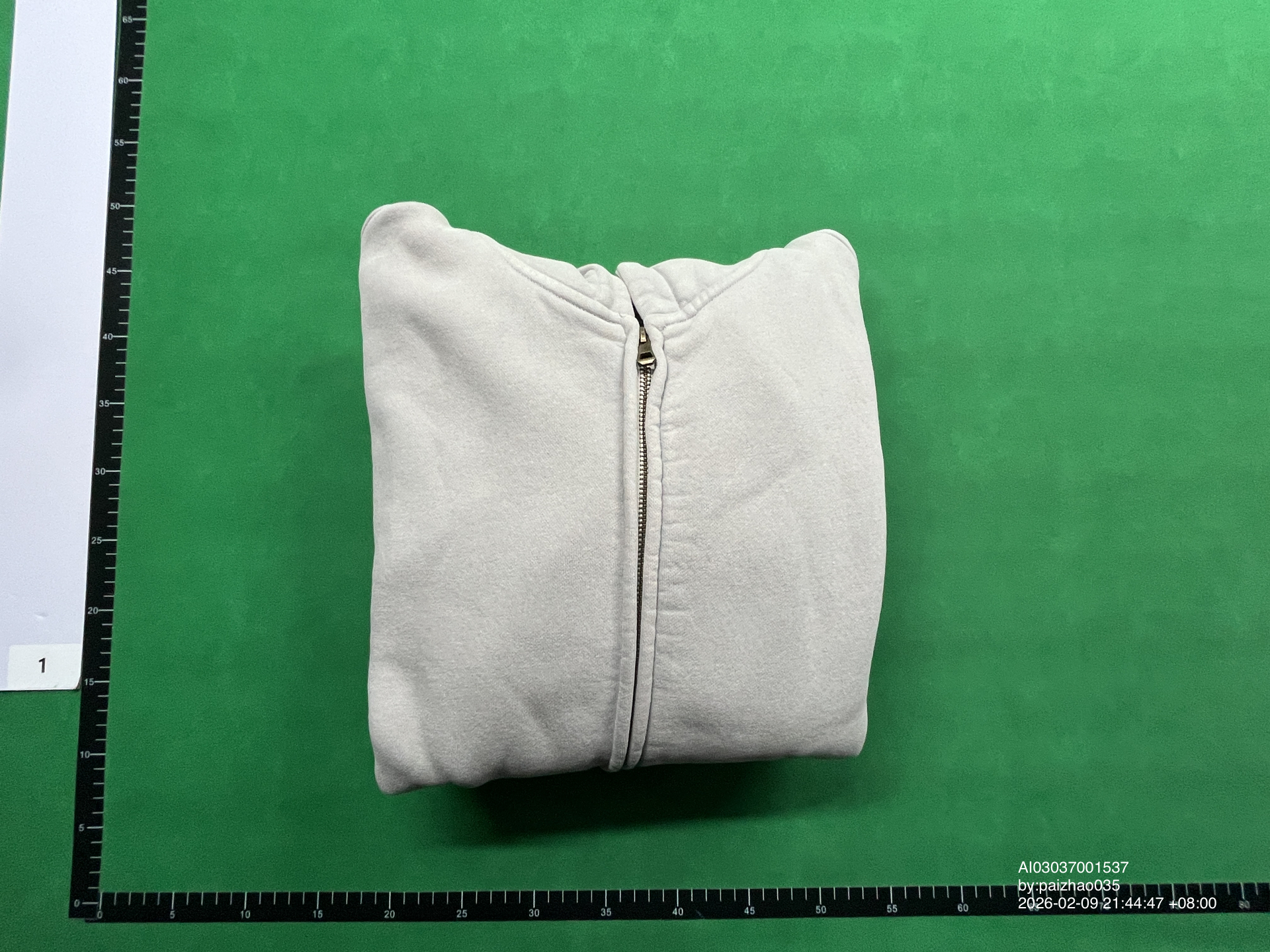 QC Photo - Unbranded Blank Washed Zip-Up Hoodies #3