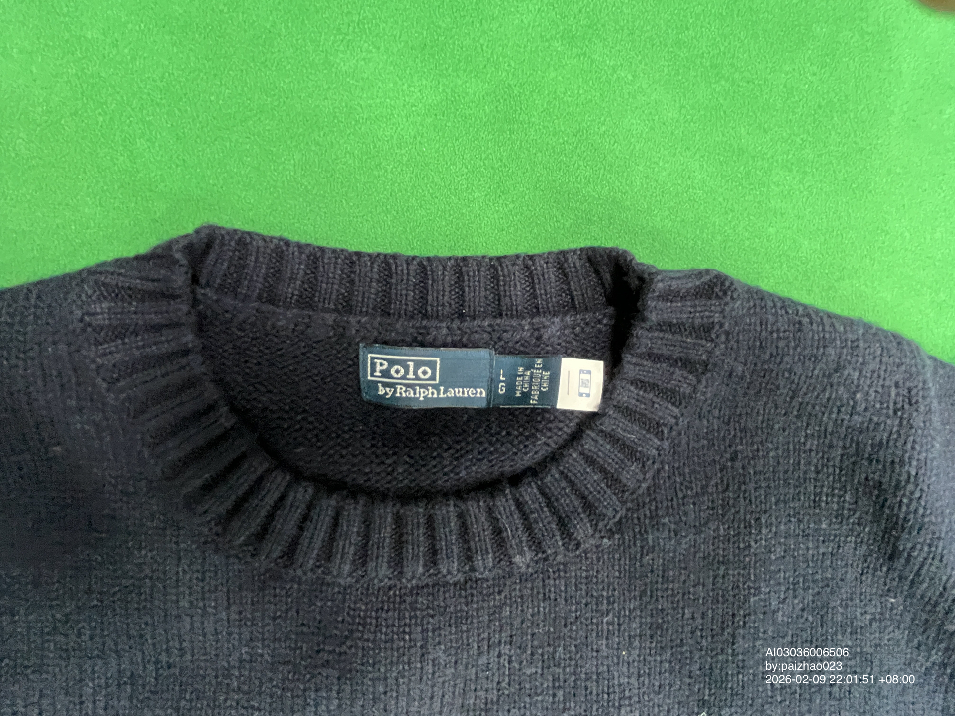 QC Photo - Polo Ralph Lauren MLB Bear Knit Sweater