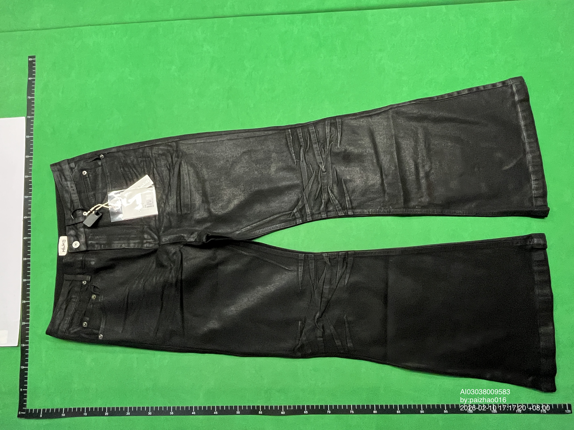 QC Photo - Unbranded Waxed Bootcut Jeans