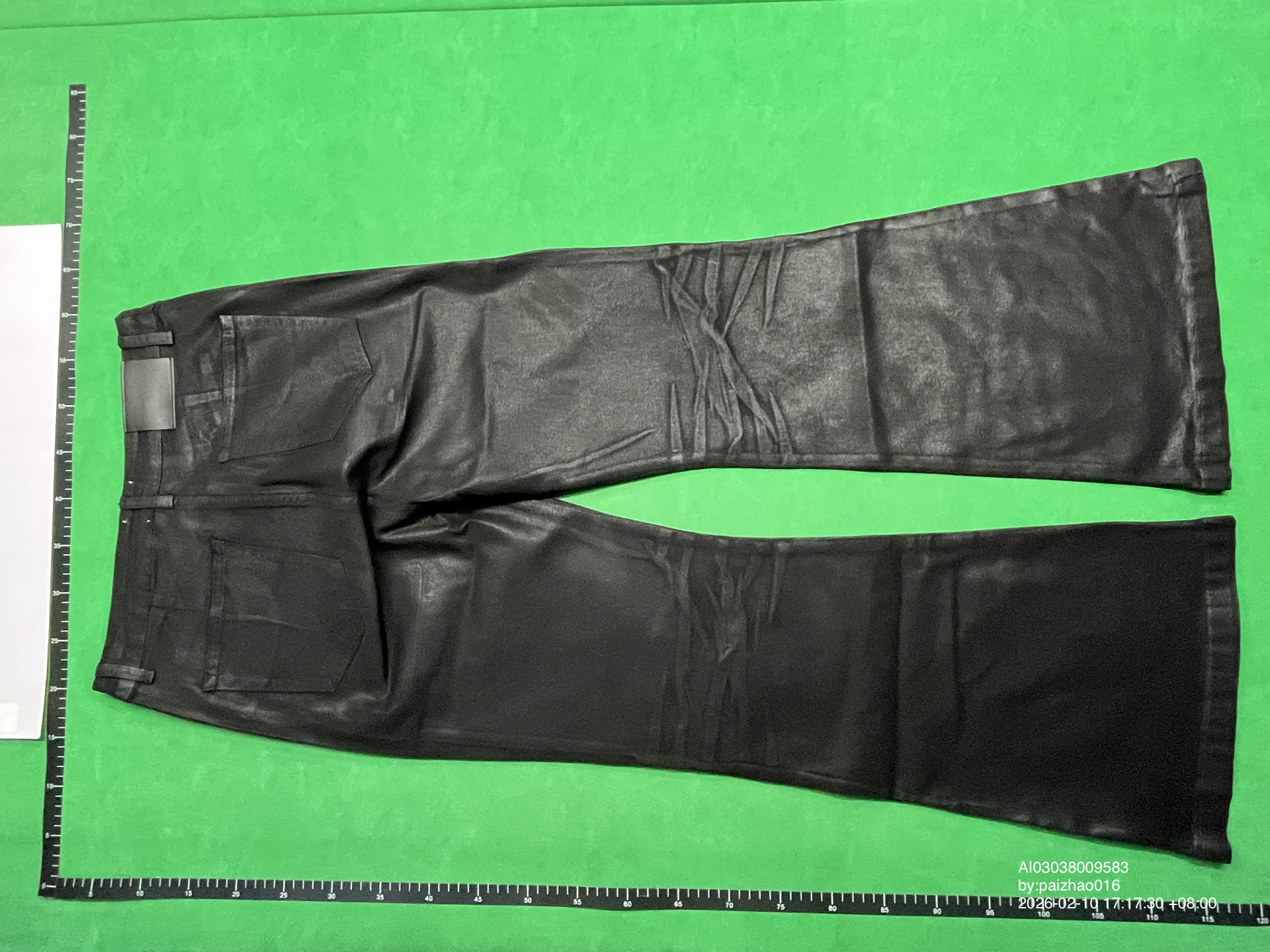 QC Photo - Unbranded Waxed Bootcut Jeans