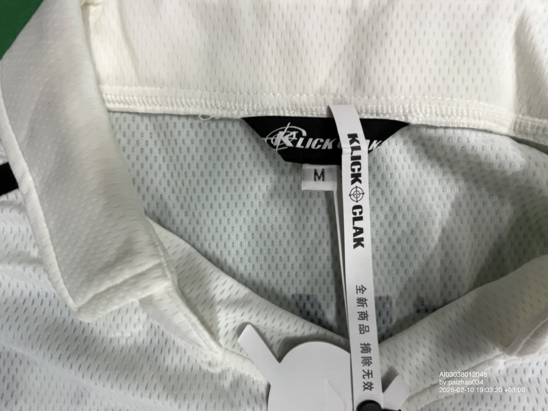 QC Photo - KLICK CLAK White Long Sleeve Jersey