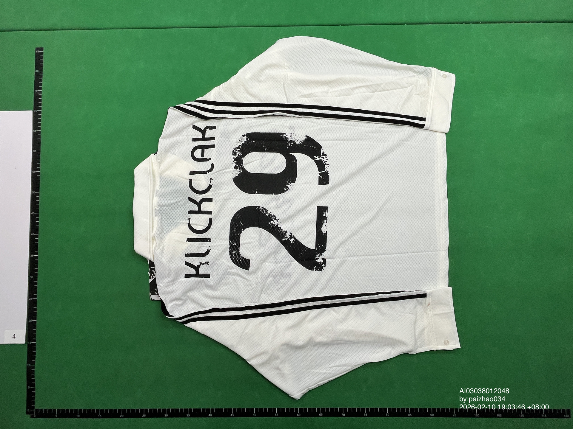 QC Photo - KLICK CLAK White Long Sleeve Jersey