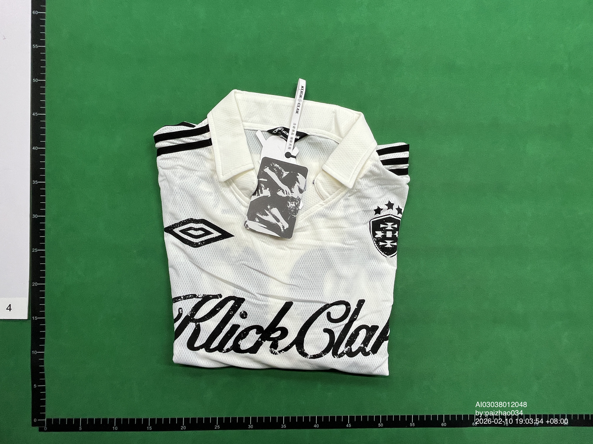 QC Photo - KLICK CLAK White Long Sleeve Jersey