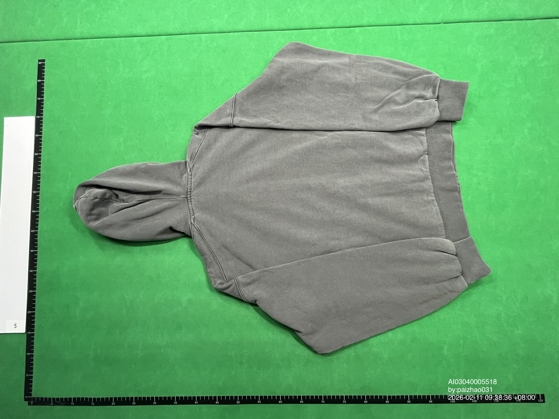 QC Photo - Unbranded Blank Washed Zip-Up Hoodies #1